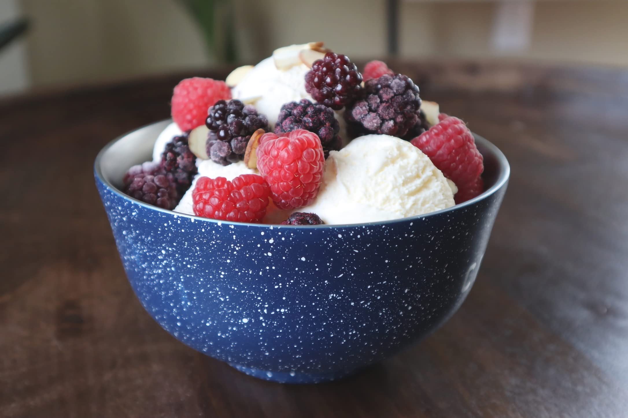 Fifty/Fifty F19000003 24Oz - White/Slate Speckled Bowl