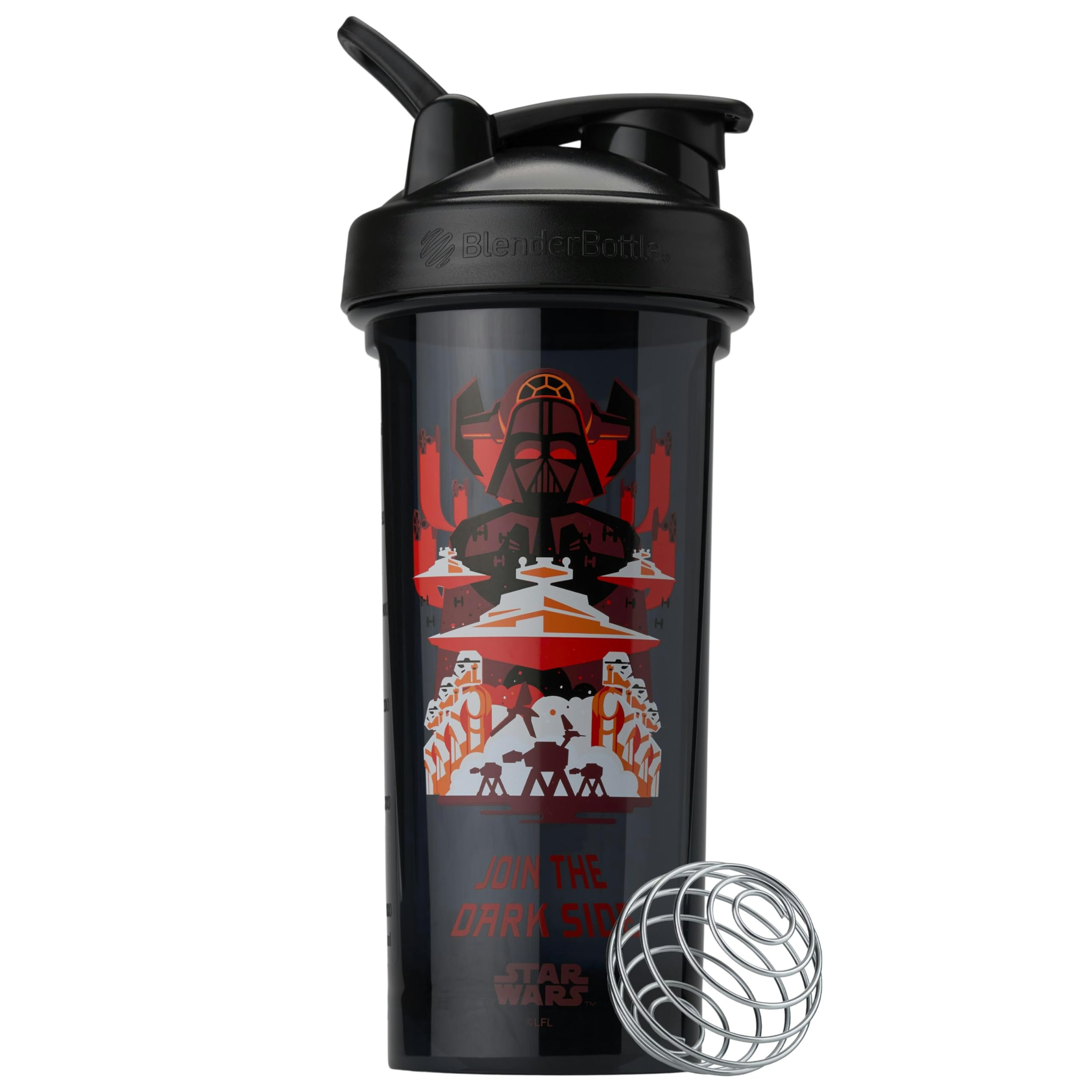 BlenderBottle Star Wars Shaker Bottle Pro Series Perfect for Protein Shakes and Pre Workout, Join the Dark Side, 28-Ounce