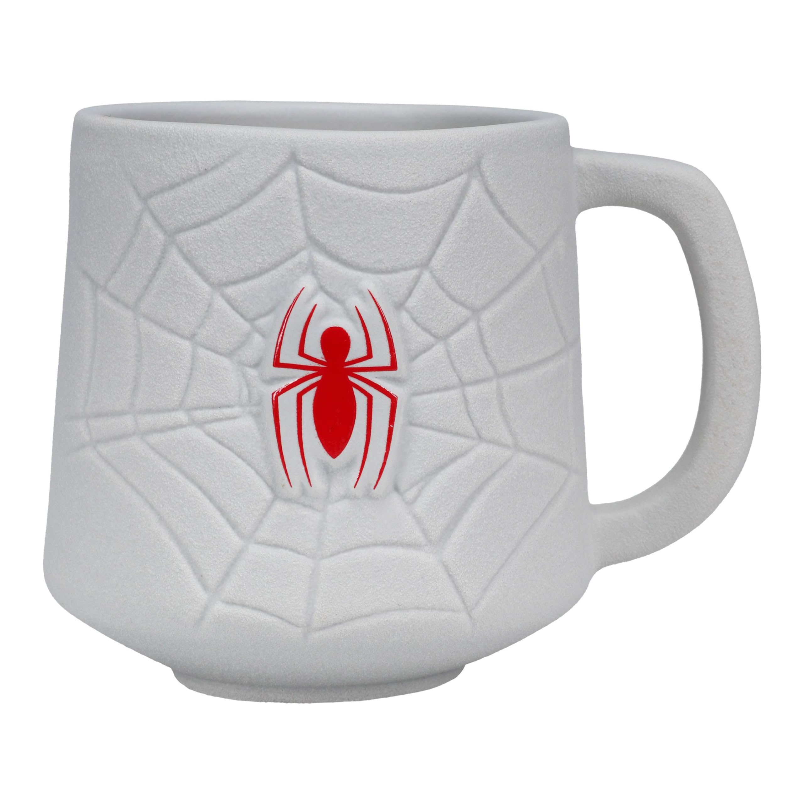 Paladone Spiderman Shaped Mug - 450Ml (15 Fl Oz) Ceramic Mug - Licensed Marvel Cup
