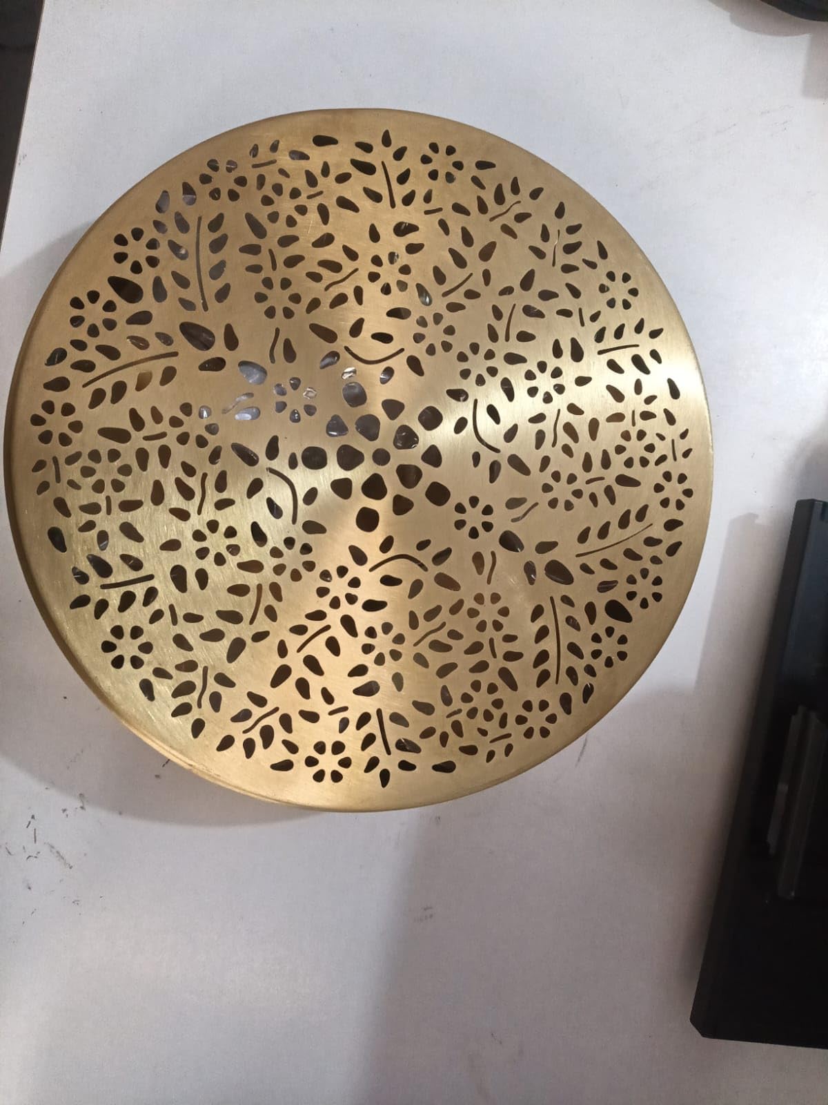 House Of Wemy Brass Floral Masala Box | Traditional Spice Storage Box For Kitchen | Decorative Brass Masala Dabba For Indian Spi