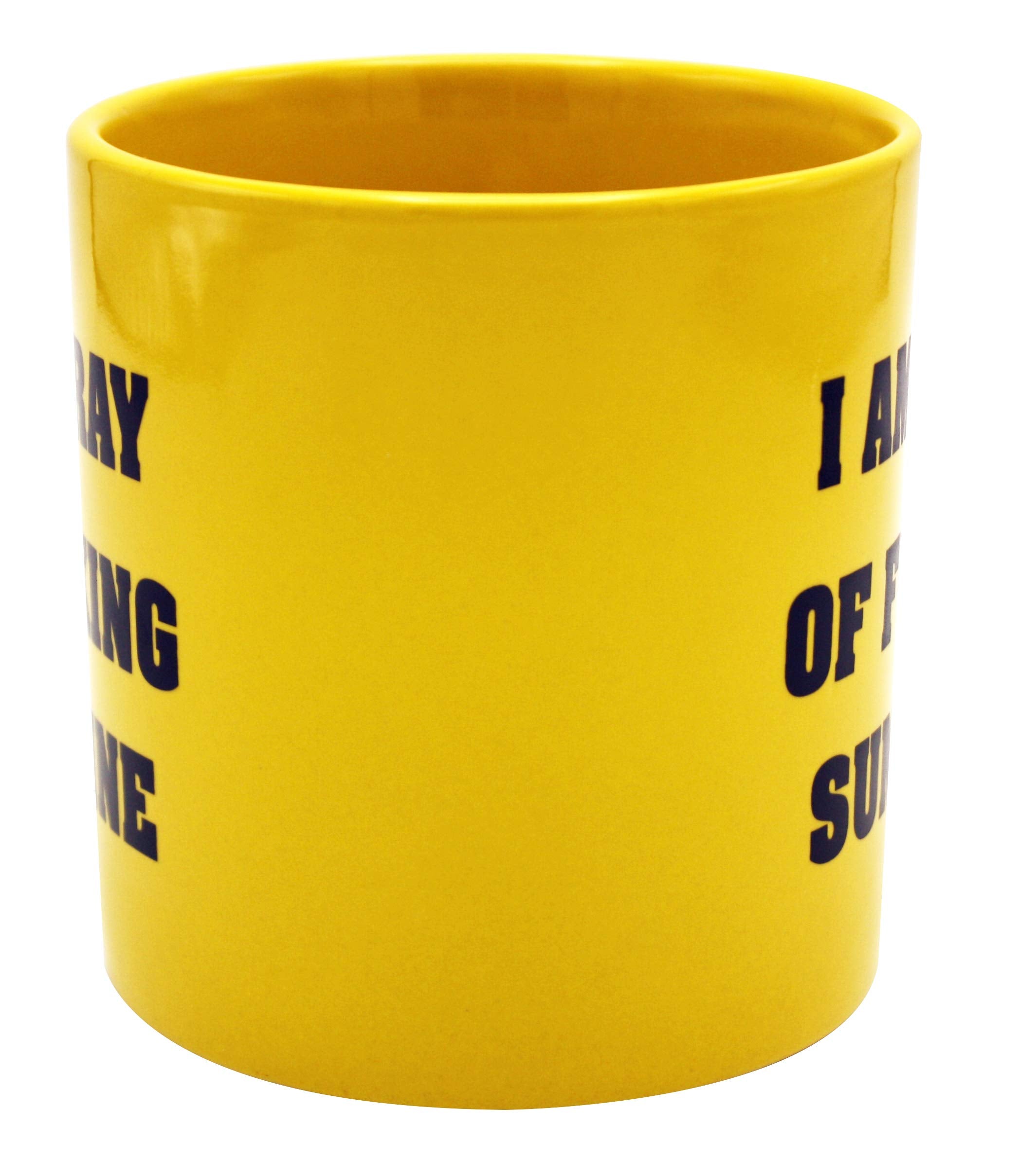 Island Dogs Ray Of Fucking Sunshine Giant Novelty Coffee Mug, 1 Count (Pack Of 1), Yellow