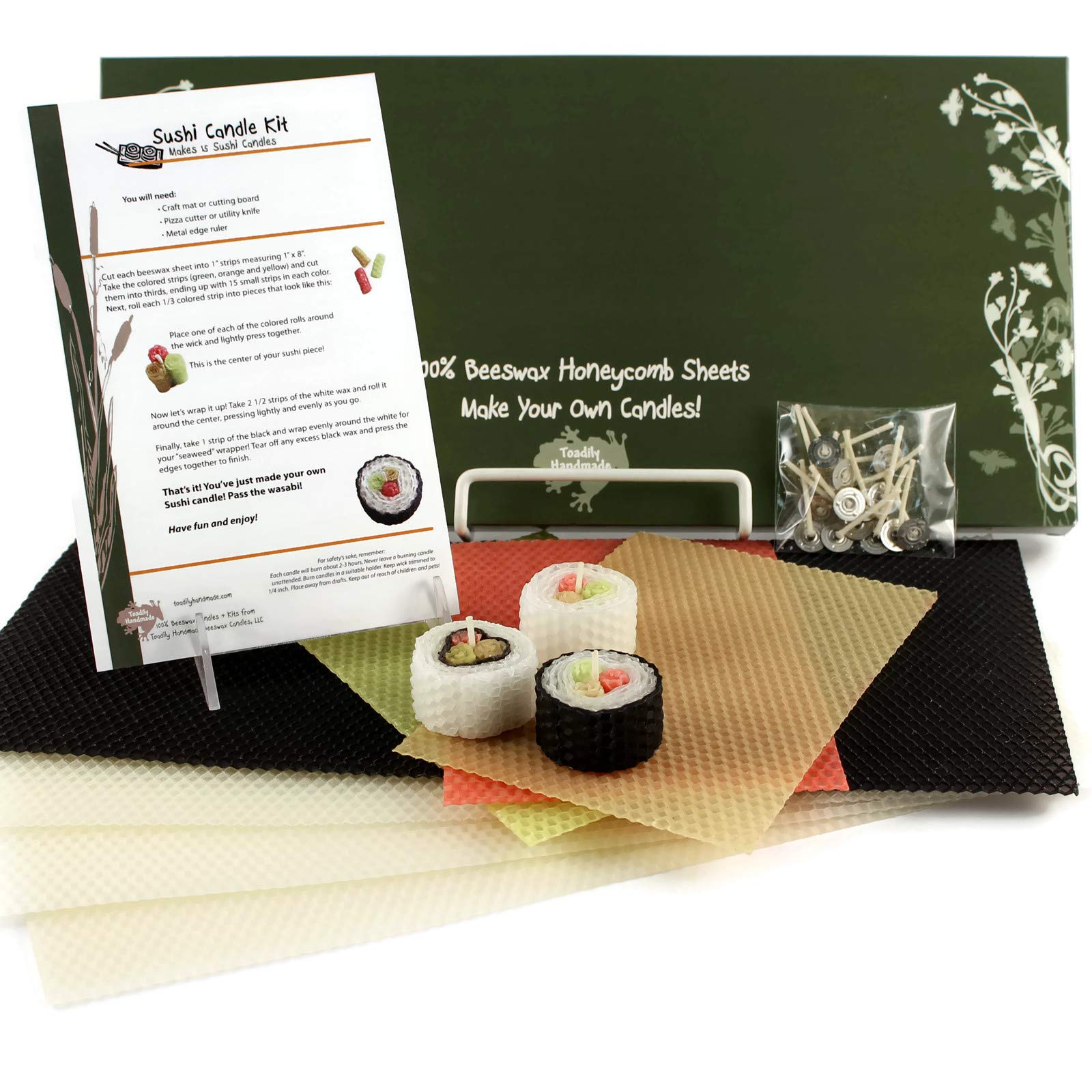 100% Beeswax Candles  Make Your Own Sushi Candle Kit