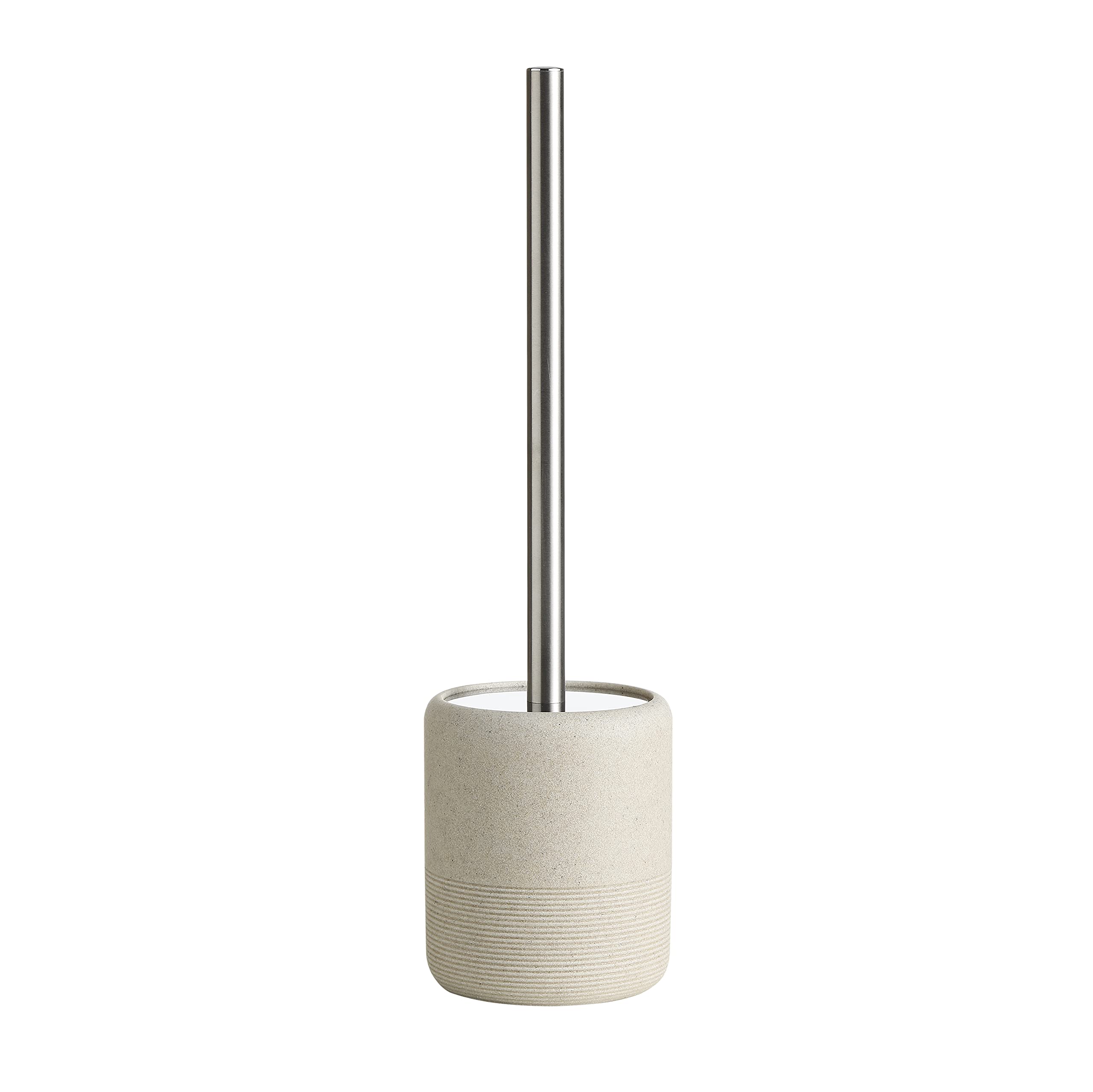 Bathroom Accessory Toilet Brush And Holder (Beige)