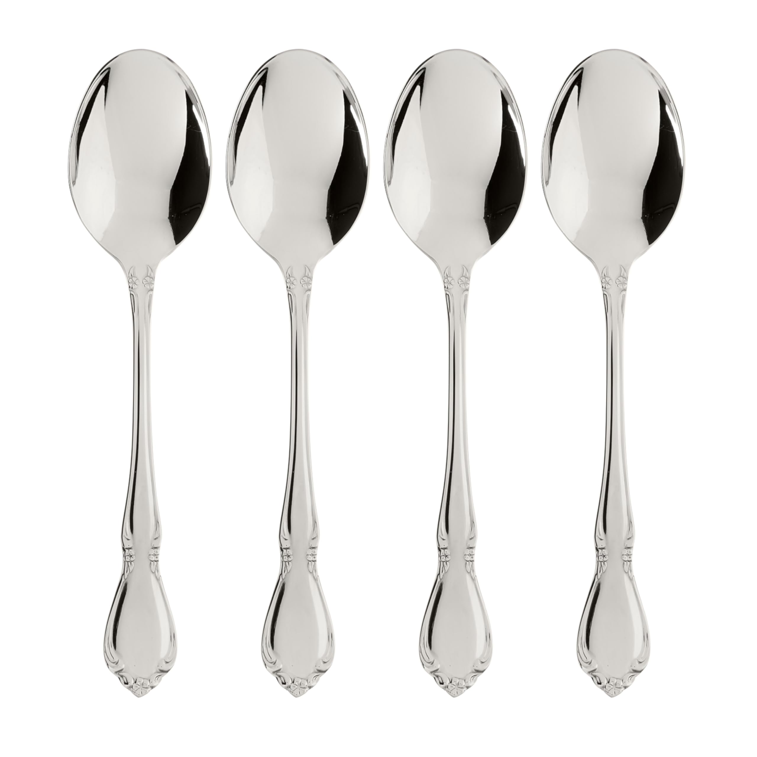 Oneida Chateau Fine Flatware Dinner Spoons, 0.45 Lb, Metallic