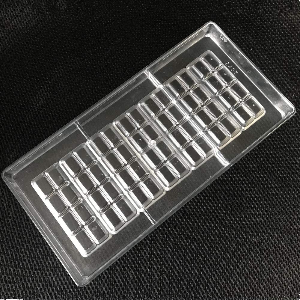 2-Line Polycarbonate Bar Chocolate Mold Diy Chocolate Tools