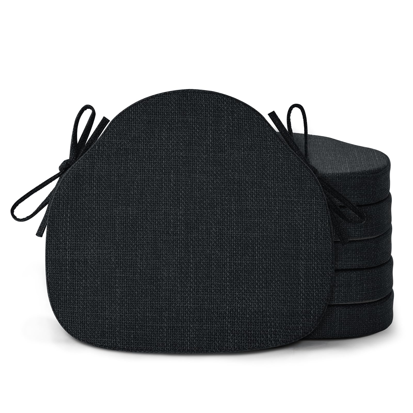 Shinnwa Dining Chair Cushions Set Of 6 Windsor Chair Pads For Dining Room, High-Resilience Seat Cushions For Kitchen Chairs With