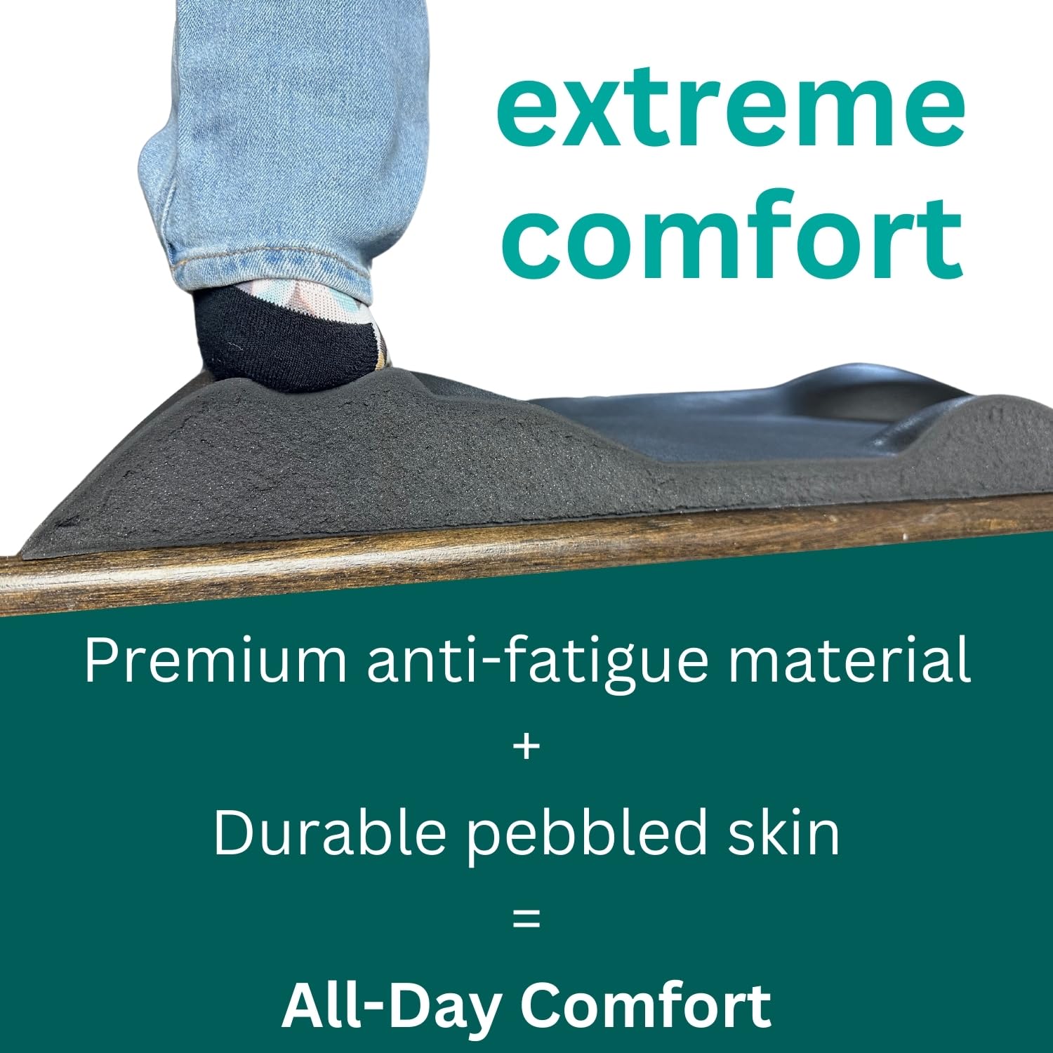 Topo Comfort Mat By Ergodriven | The Original Not-Flat Anti-Fatigue Standing Desk Mat With Calculated Terrain | Accessories | Ob