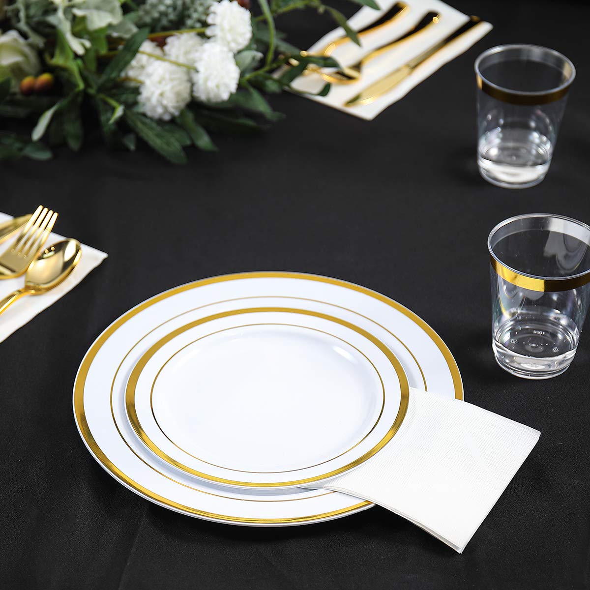 Vplus 200 Pack Premium Quality Guest Towels Disposable Dinner Napkins Soft, Absorbent, Party Napkins For Wedding Reception,Parti