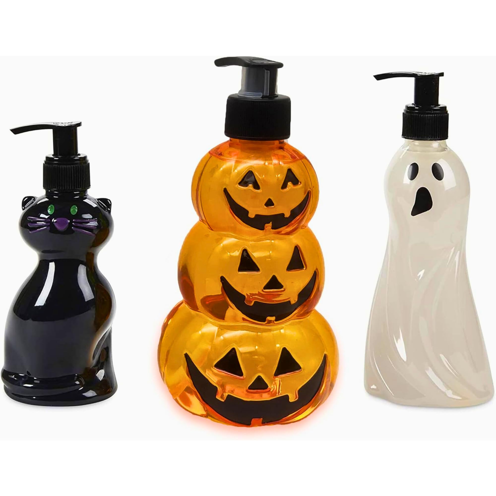 Simple Pleasures Fun Shaped Bottle With Scented Liquid Soap - Plastic Decorative Hand Pump Refillable Soap Dispenser For Kitchen