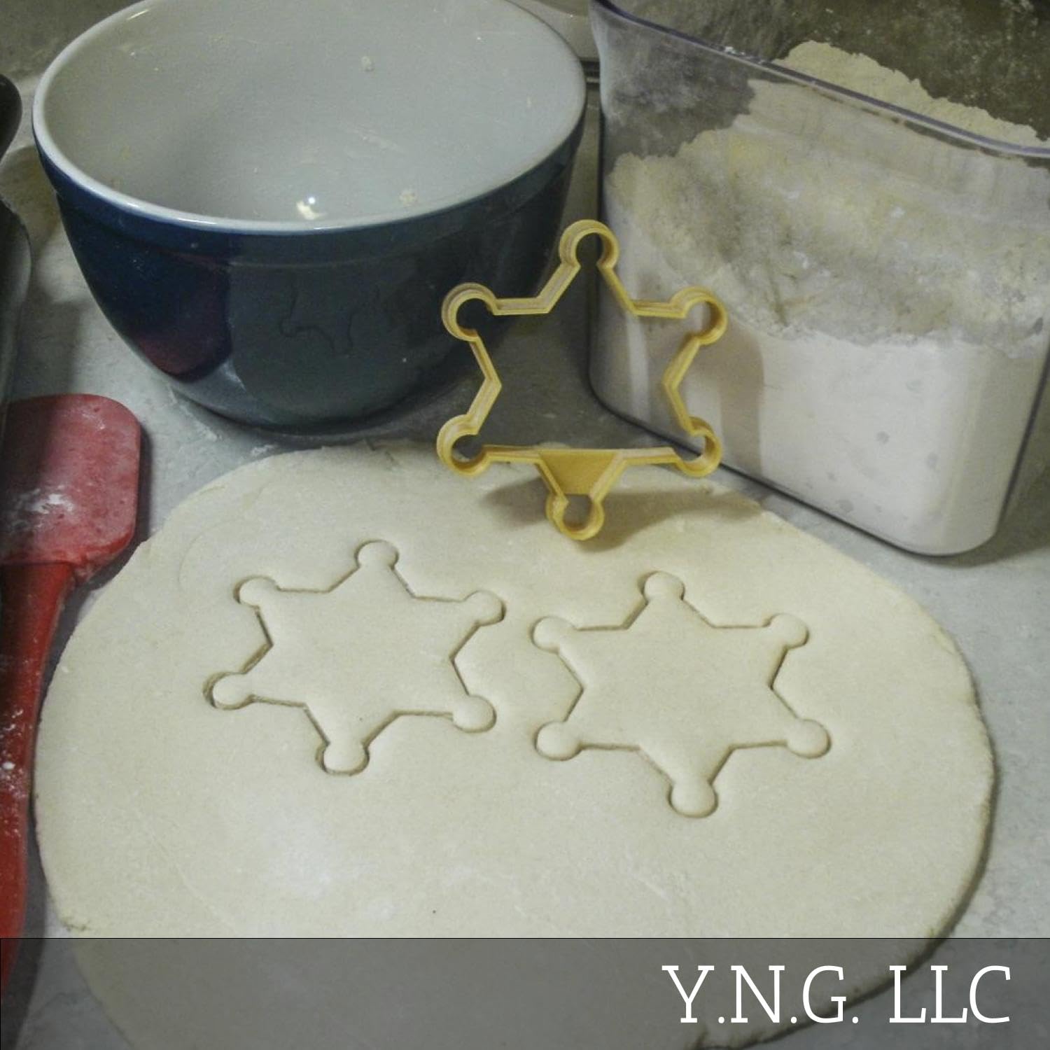 Sheriff Badge 6 Point Star Wild West Theme Outline Cookie Cutter Made In Usa Pr892