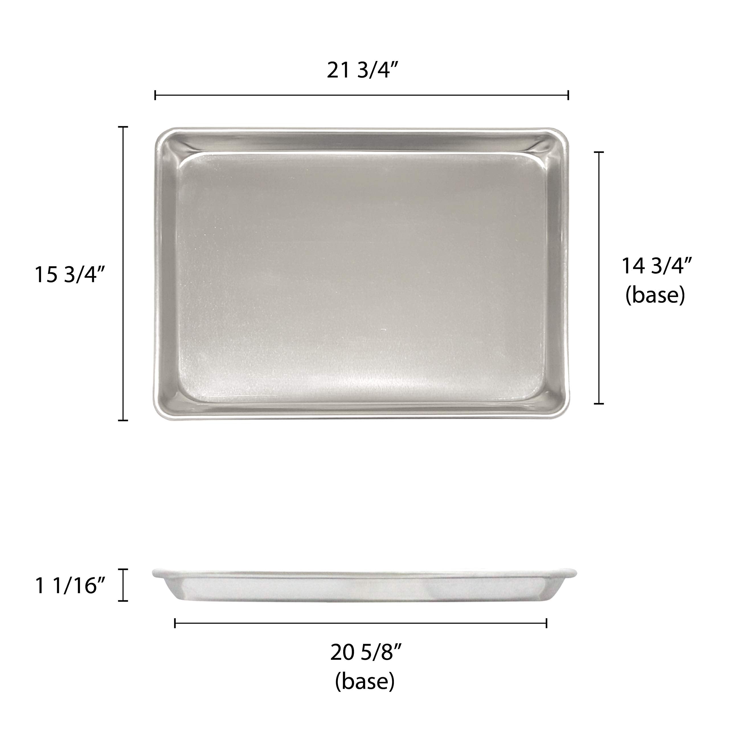 Excellant   16'' X 22'' 2/3 Size Aluminum Sheet Pan