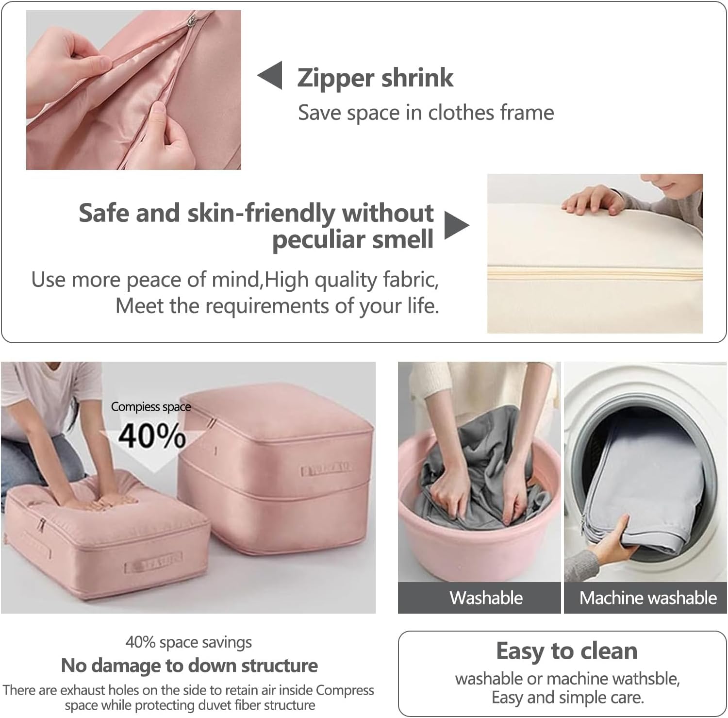 Ultra Space Saving Self Compression Organizer, Heavy Duty Moving Bags, Storage Tote For Space Saving, Self Compression Moving La