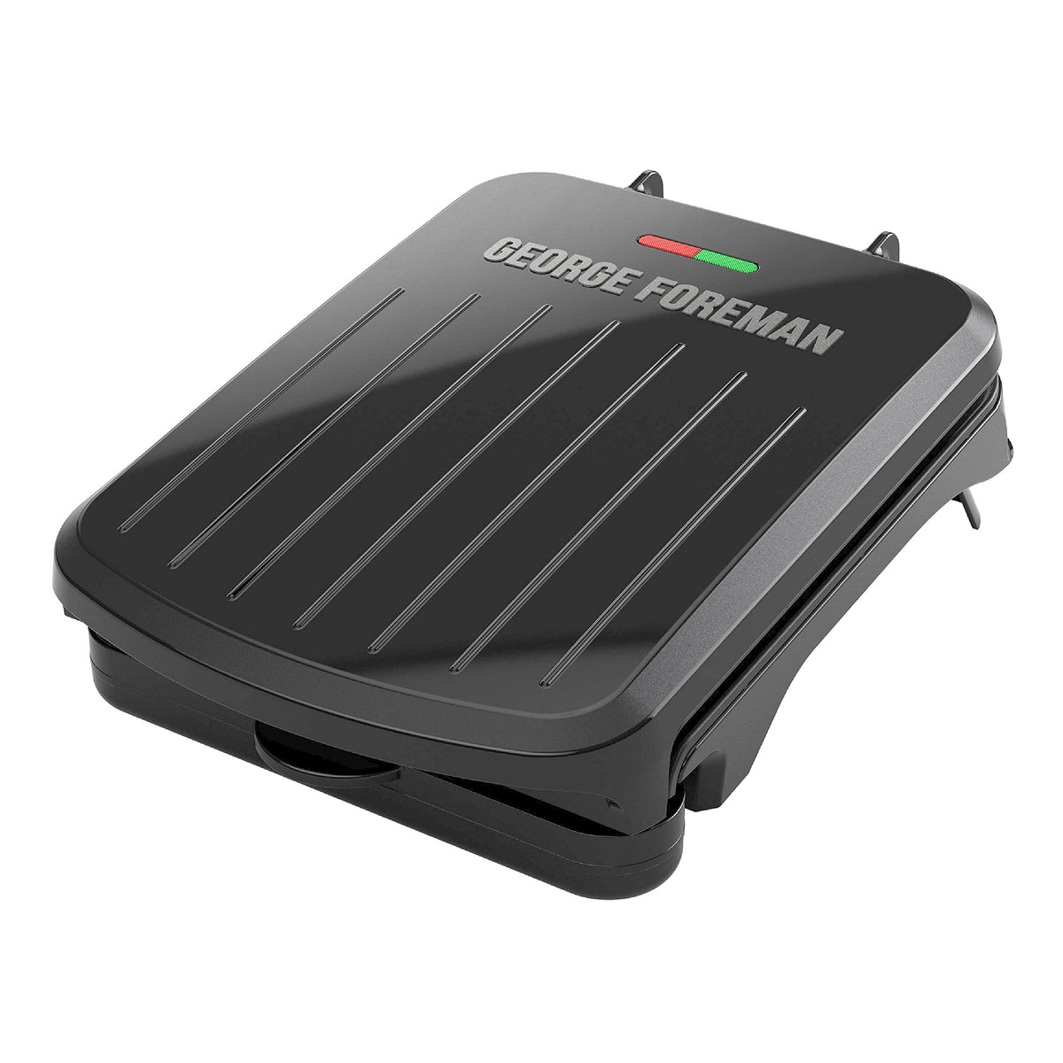 George Foreman 2-Serving Classic Plate Electric Indoor Grill And Panini Press, Black, Grs040B
