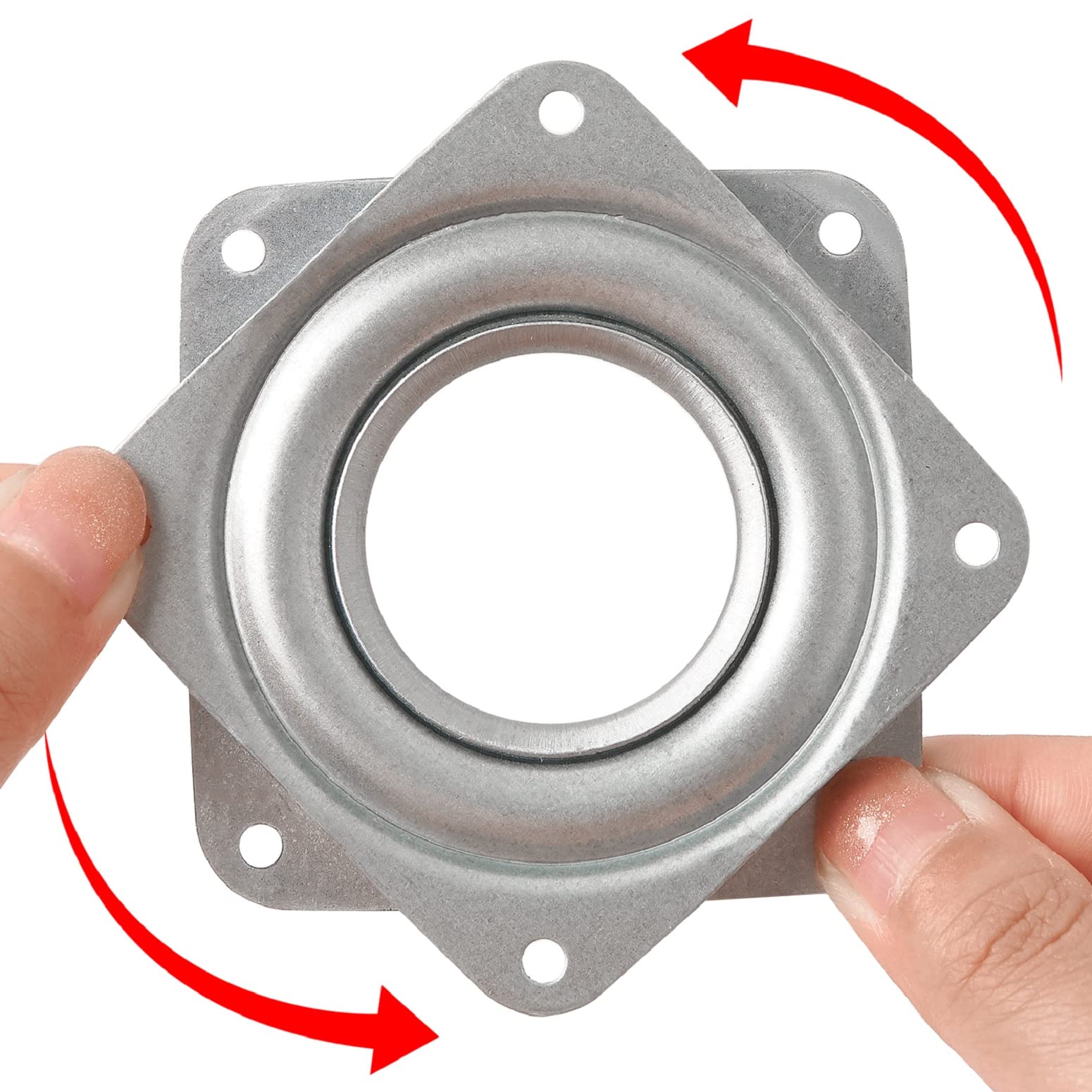 2 Pack 3'' Lazy Susan Turntable 200 Lbs Pounds Steel Ball Bearing Rotating Tray Strong Sturdy Table Cabinet Low Profile