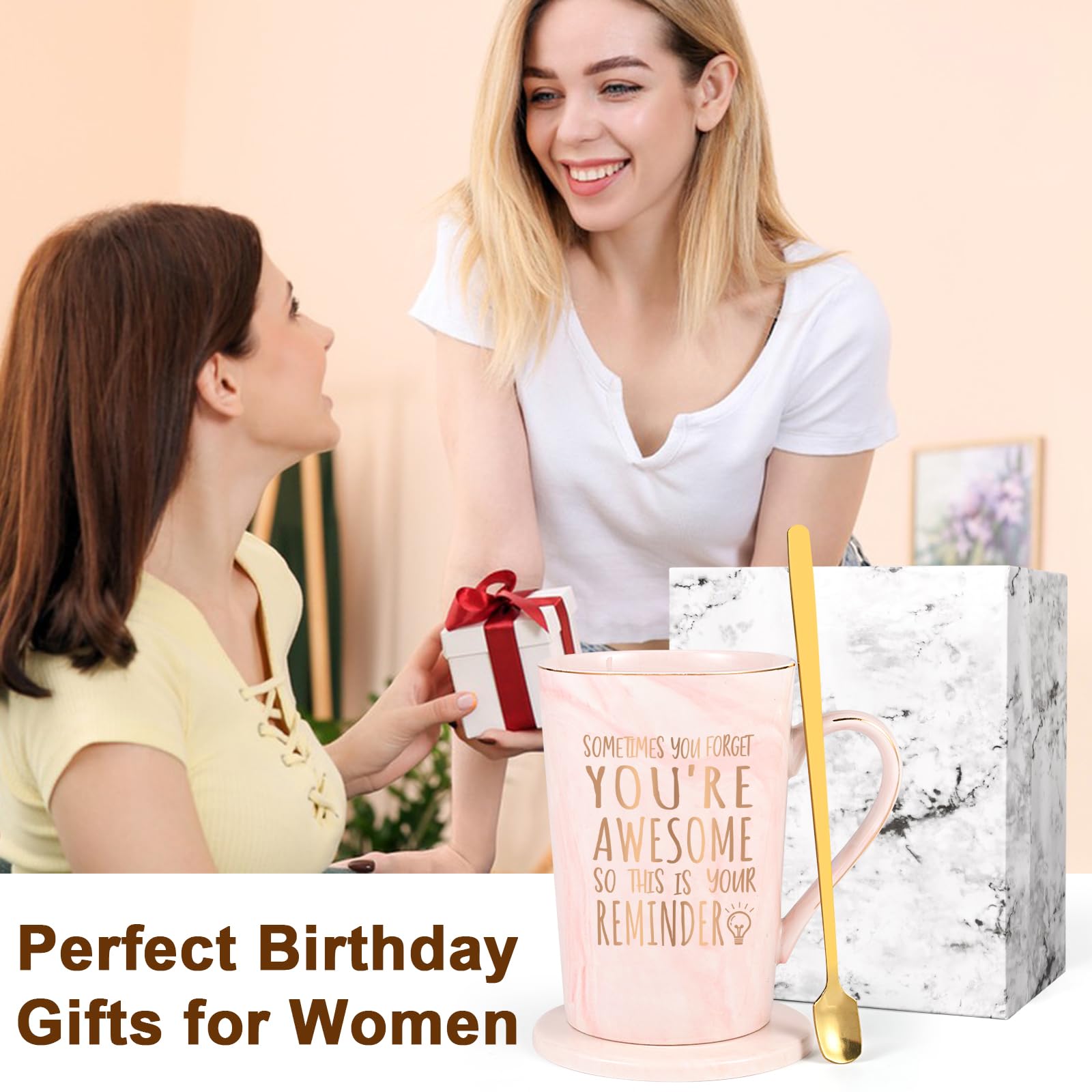 Thank You Gifts  Sometimes You Forget You are Awesome Ceramic Mug  Gifts For Congratulations  Employee Appreciation  Inspirational Encouragement for Women  Friends  Coworker with Gift Box