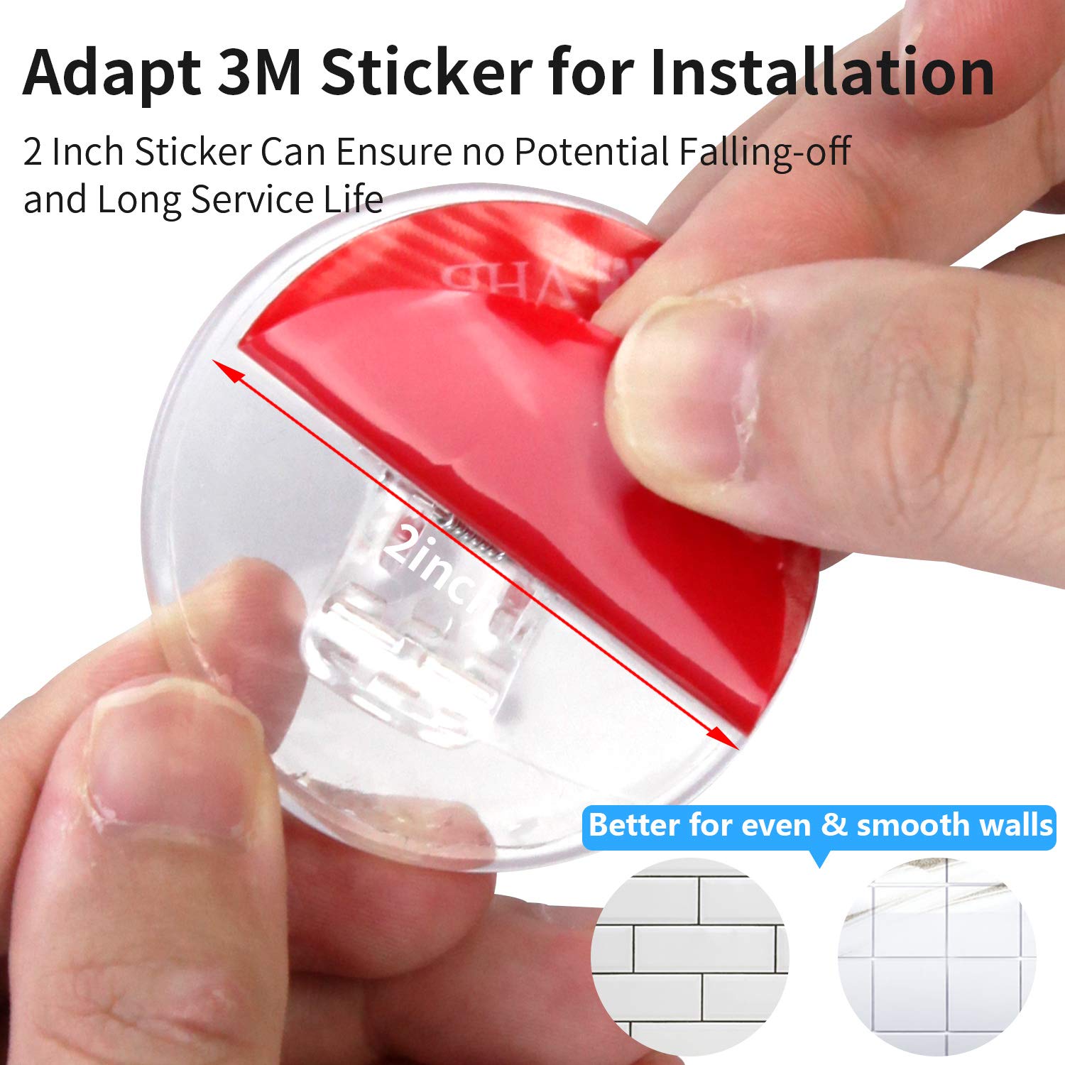 4 Pack Shower Curtain Clips, Shower Windproof Splash Guard - Self Adhesive Shower Curtain Weight Clip (Clear)