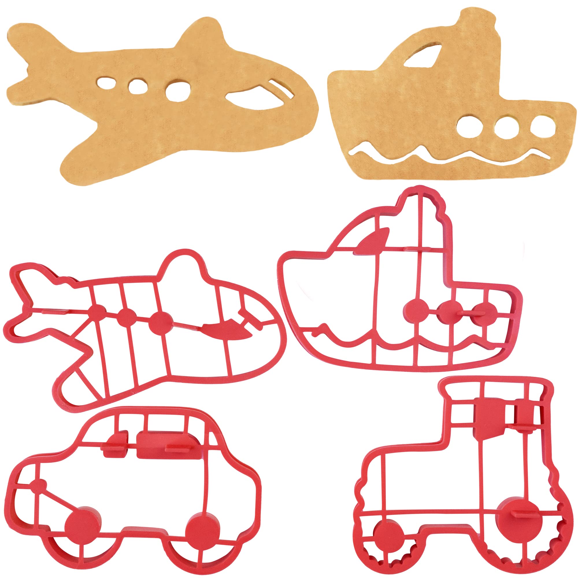 Pancake And Egg Molds - Transportation- 4 Pack, Reusable Silicone Pan Cake Non Stick Shaper Cooking Rings, Fda Food Grade, Dishw