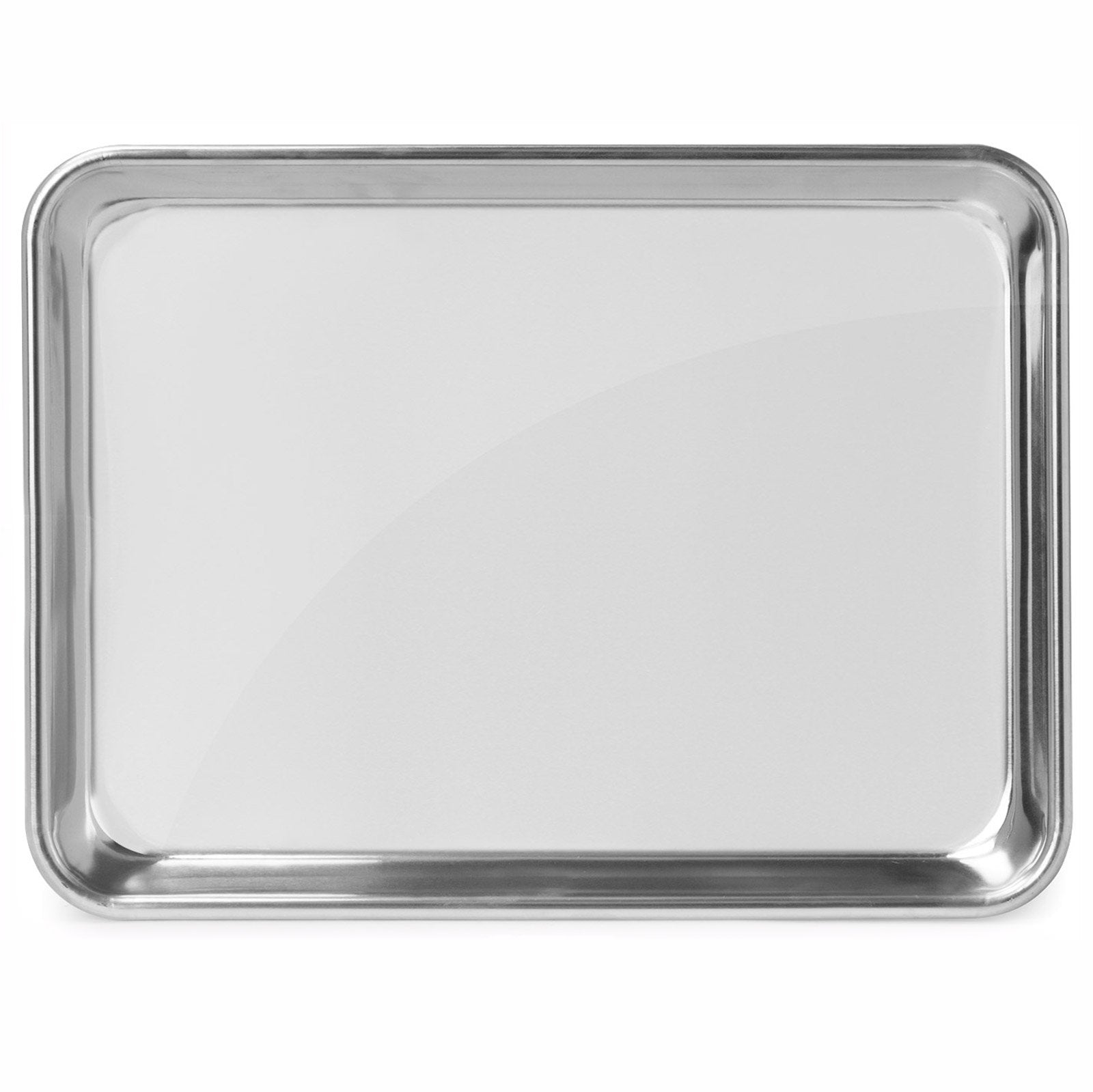 Gridmann 9'' X 13'' Commercial Grade Aluminum Cookie Sheet Baking Tray Jelly Roll Pan Quarter Sheet - 12 Pans