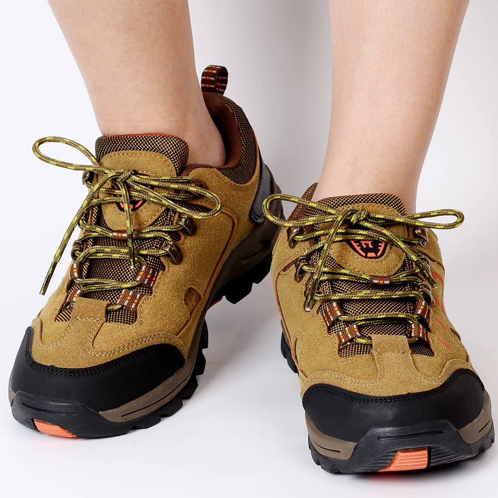 Upugo 3 Pair Boot Shoe Laces, Round Shoelaces For Athletic Running Hiking Sneakers Shoes Boot