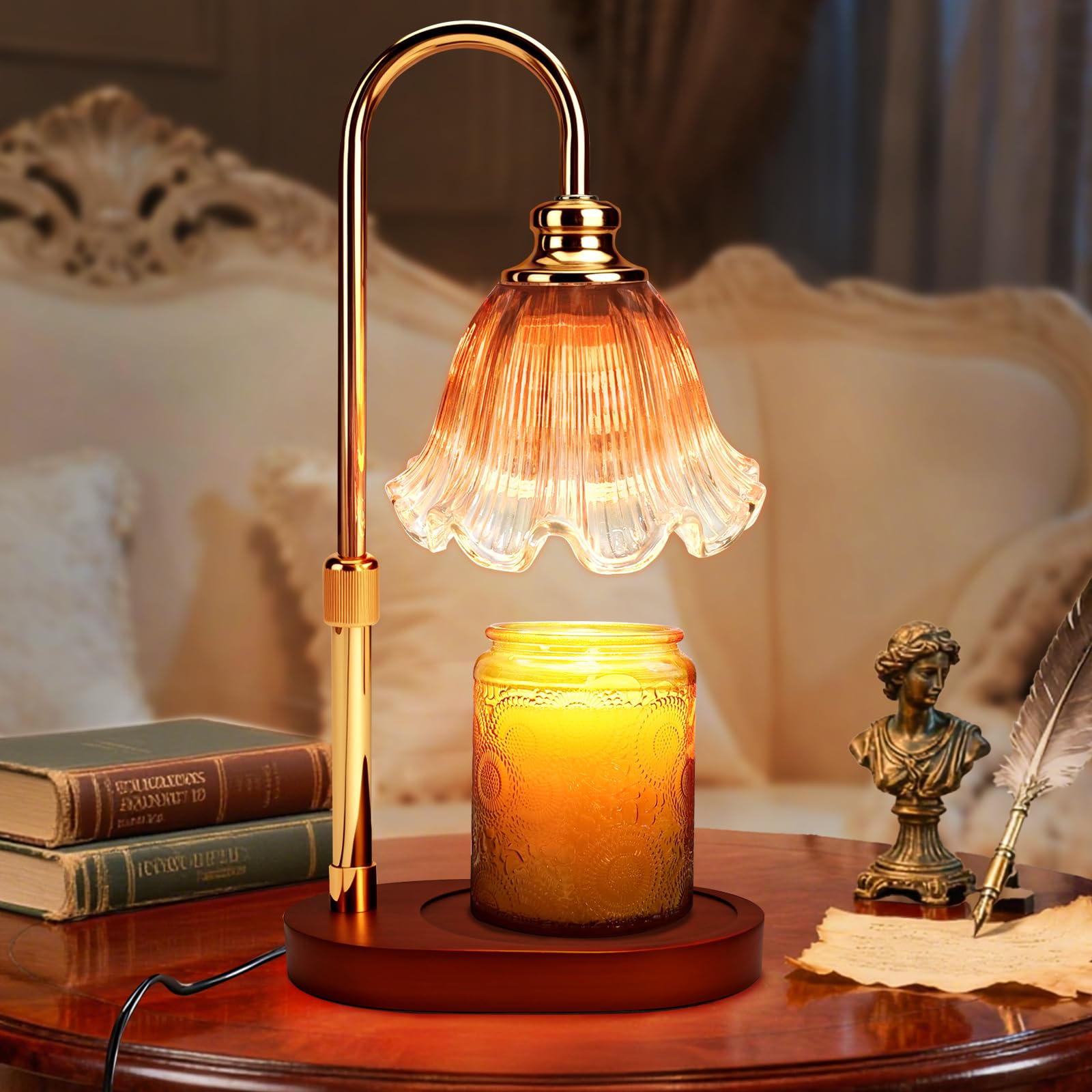 Banbanda Candle Warmer Lamp with Timer Dimmable: Wax Warmer Gifts for Mom, Birthday Gifts for Women & Home Decor for House Warmi