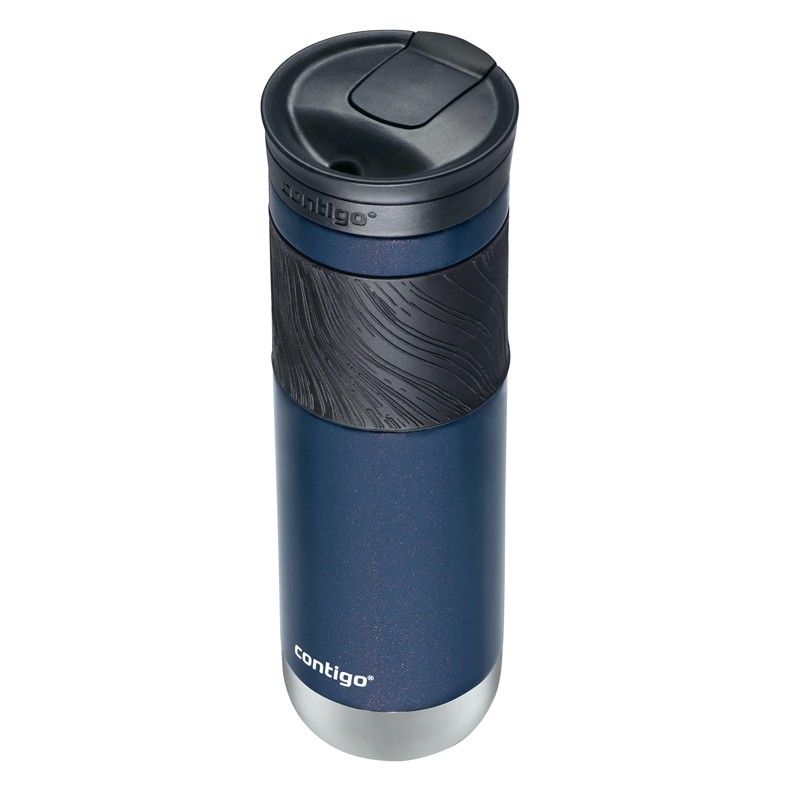Contigo Snapseal Insulated Stainless Steel Travel Mug With Grip, 24Oz., Midnight Berry