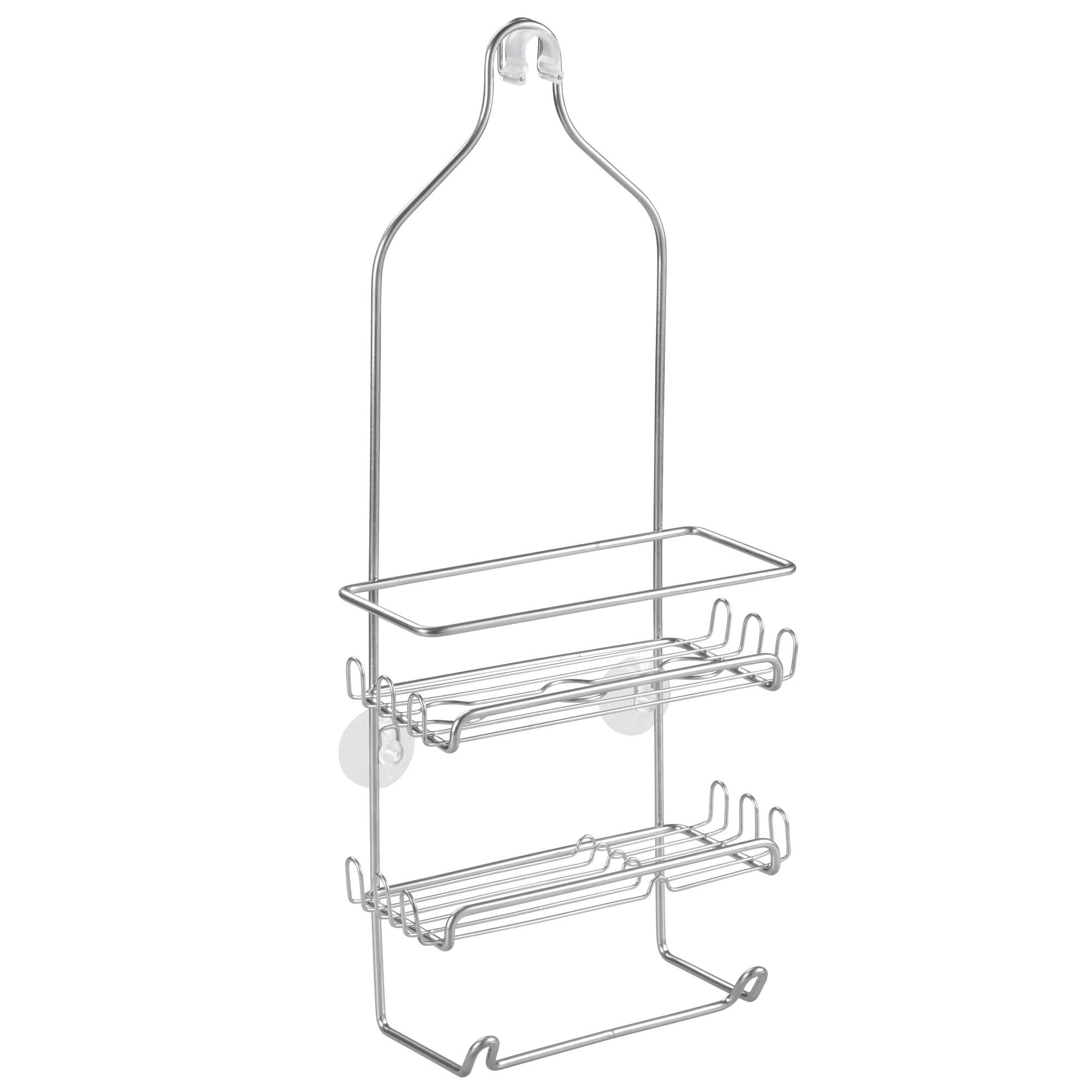 Idesign Steel Hanging Shower Caddy Organizer, The Milo Collection - 9    X 4.5    21.25   , Silver
