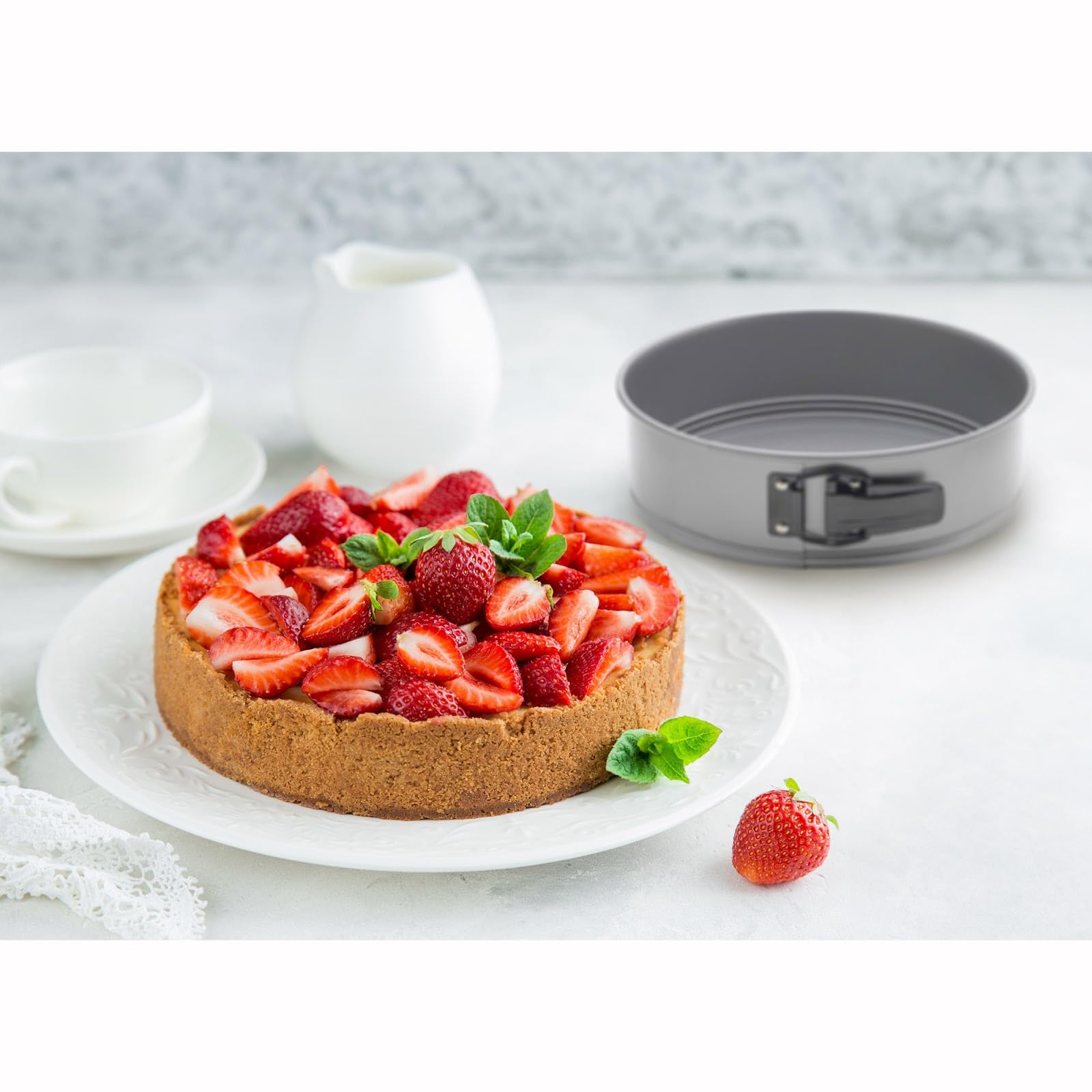 Mrs. Anderson'S Baking Springform Pan, Carbon Steel With Non-Stick Coating, Pfoa Free, Round, 8-Inches