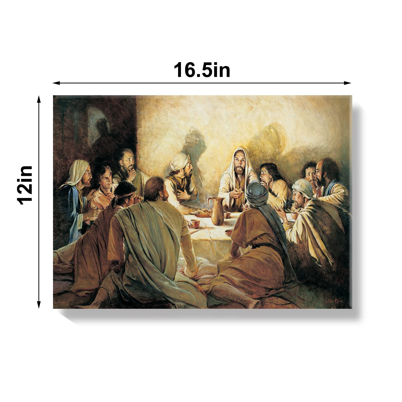 Jesus Christ Canvas Wall Art The Last Supper Modern Religious God Poster Hd Framed Print Artwork Painting Picture For Bedroom Li