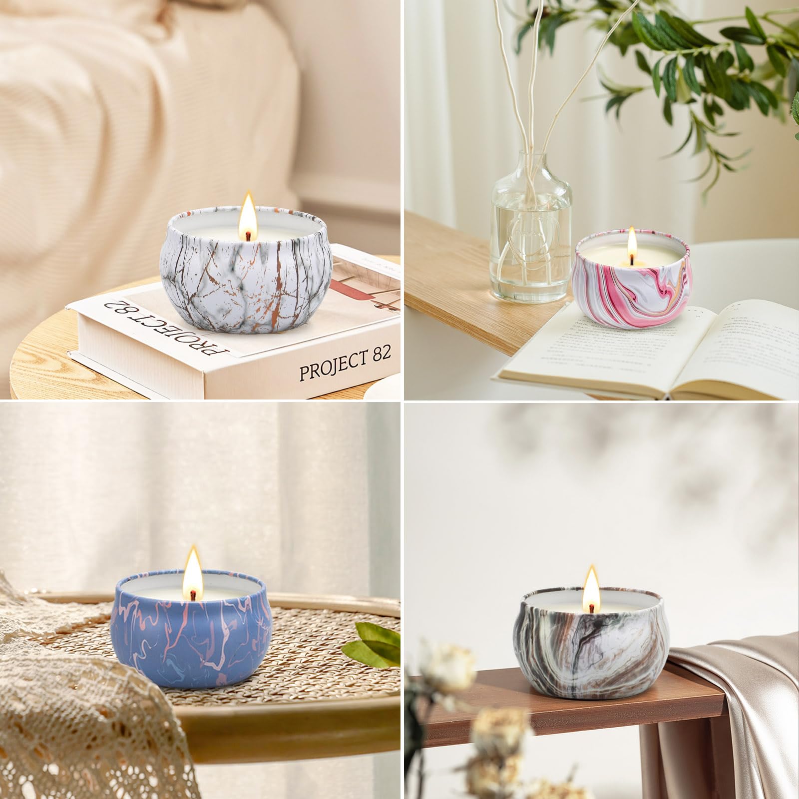 Scented Candles Gifts for Women, 12 Pack Candles for Home Scented, 30 Oz Soy Wax Candles Gifts Sets, 240H Burning Candles for Sc