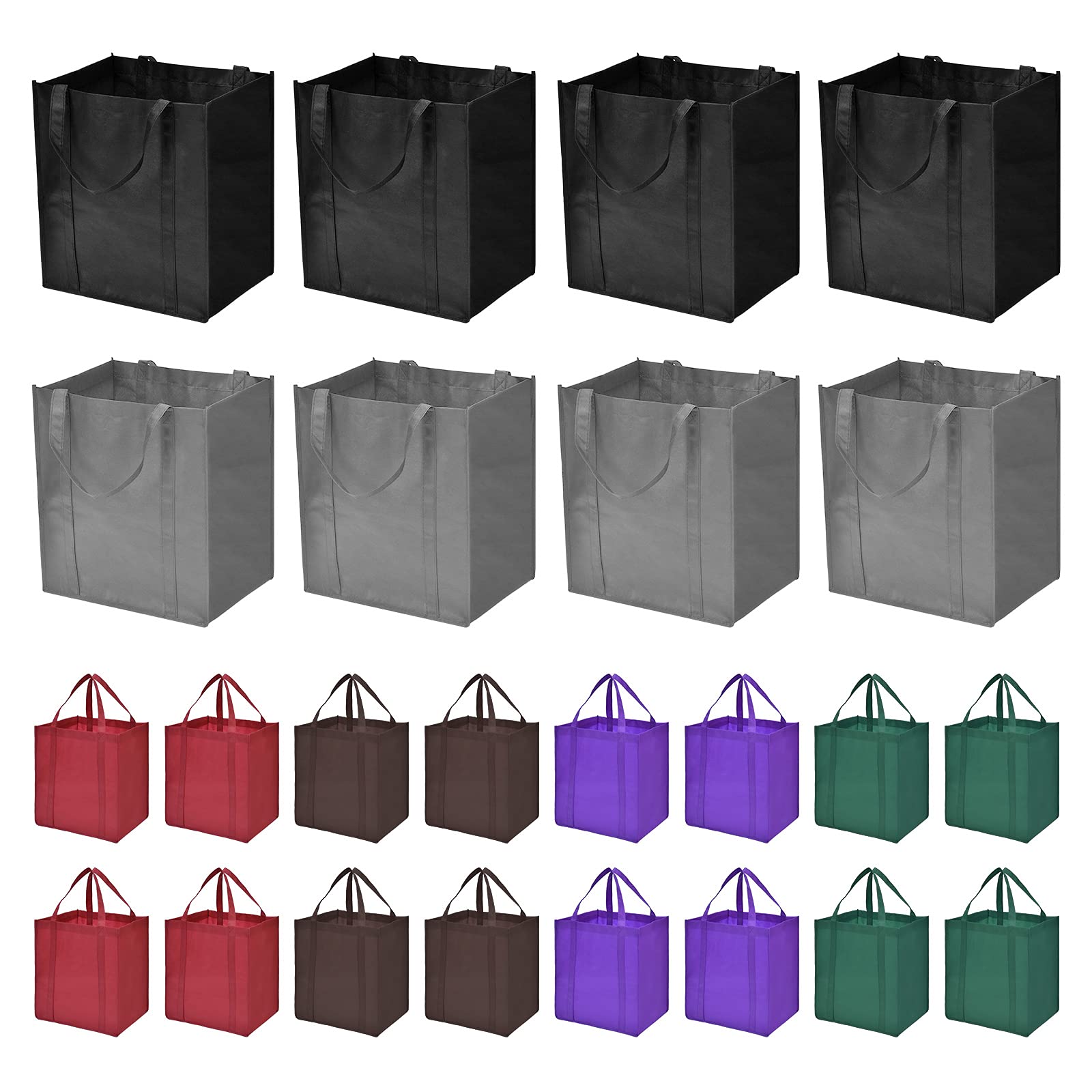 Jeria 24-Pack Reusable Grocery Bags