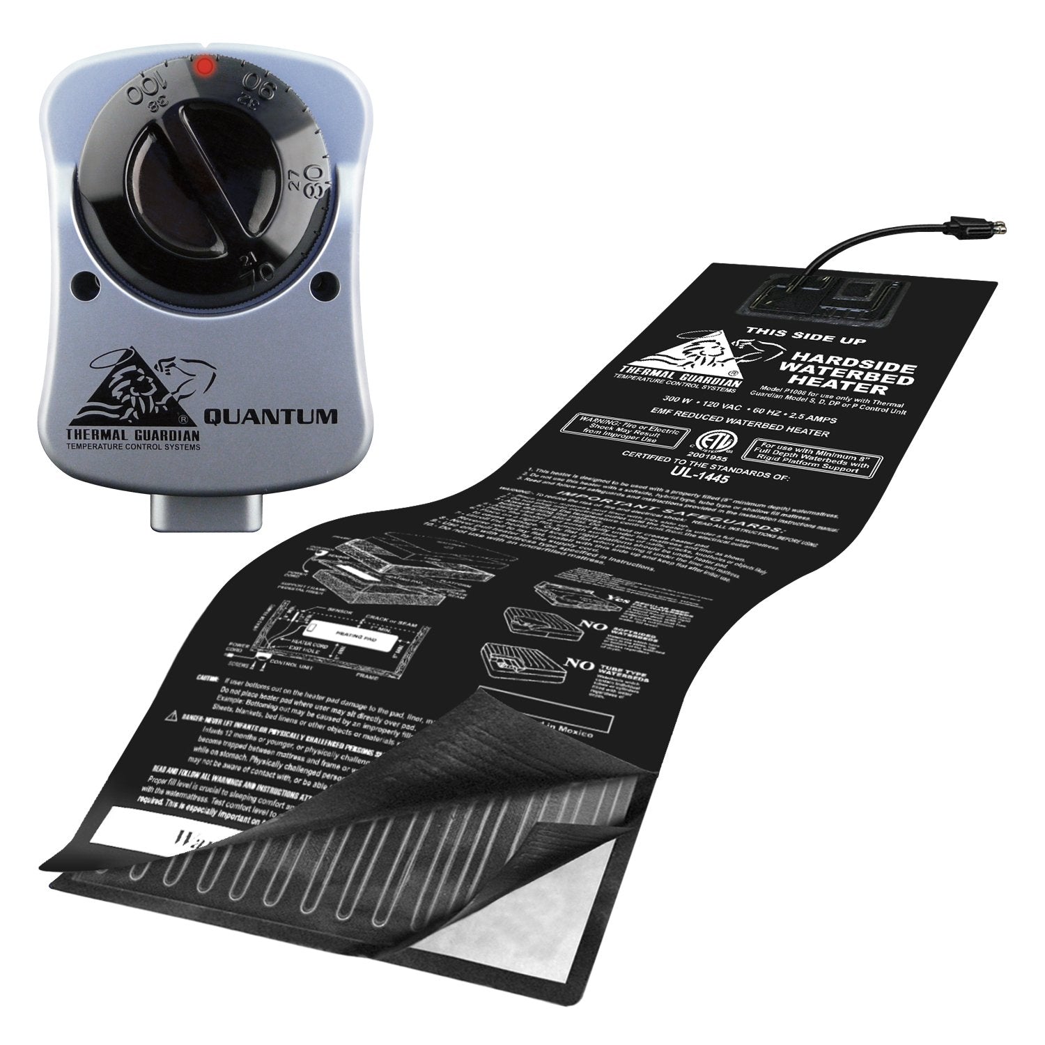 Innomax Vinyl Thermal Guardian Quantum Solid State Waterbed Heater, Full Watt