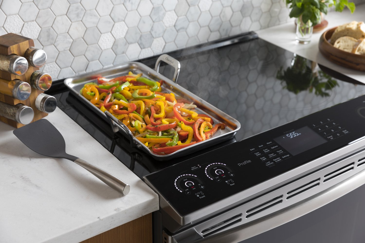 Chantal Stainless Steel Griddle, 19'' X 9.5'' (Brushed Stainless Steel)