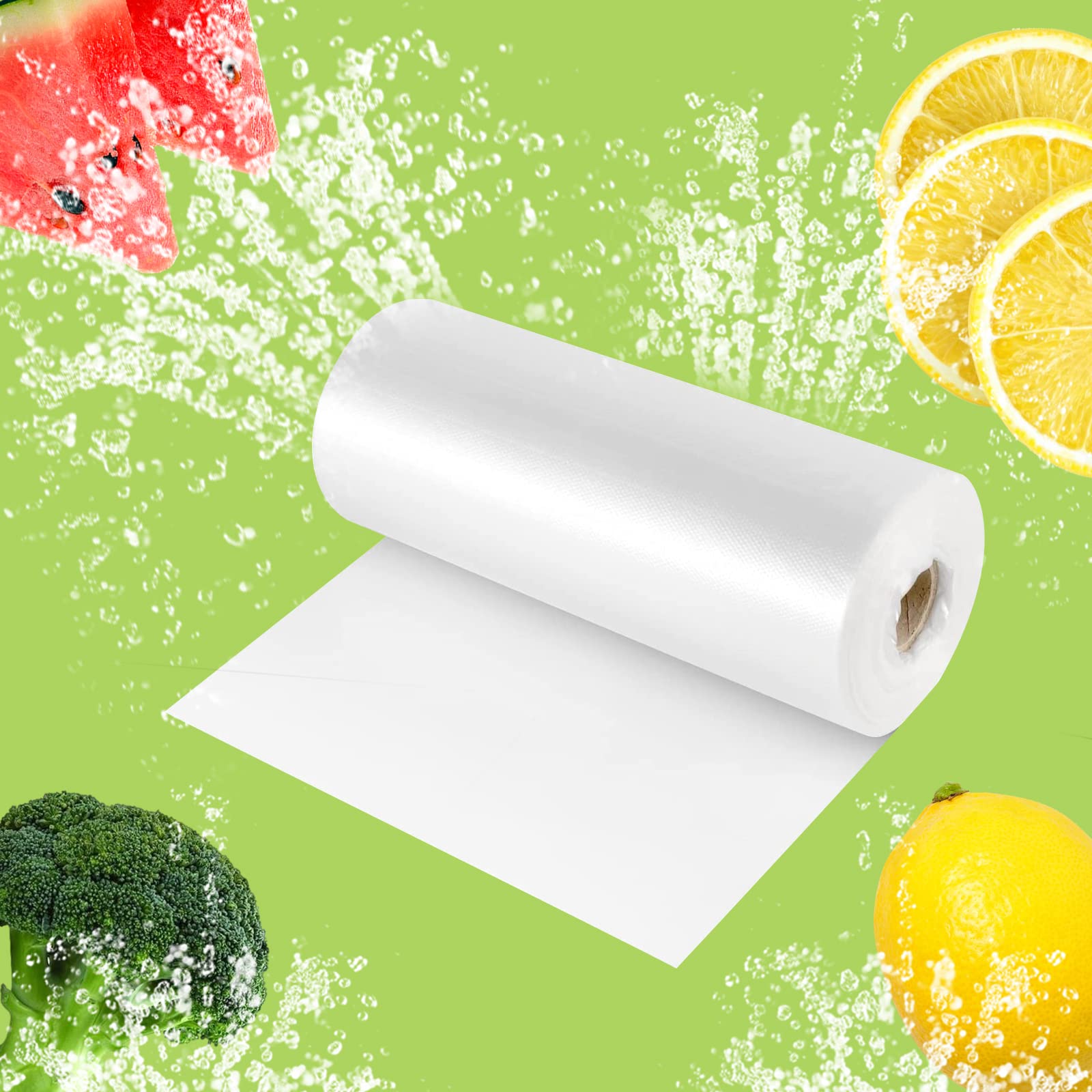 RyhamPaper Food Storage Bags  20 Rolls 16 x 20 Plastic Produce Bag on Roll Fruits  Vegetable  Bread  Food Storage Clear Bags  350 Bags/Rolls