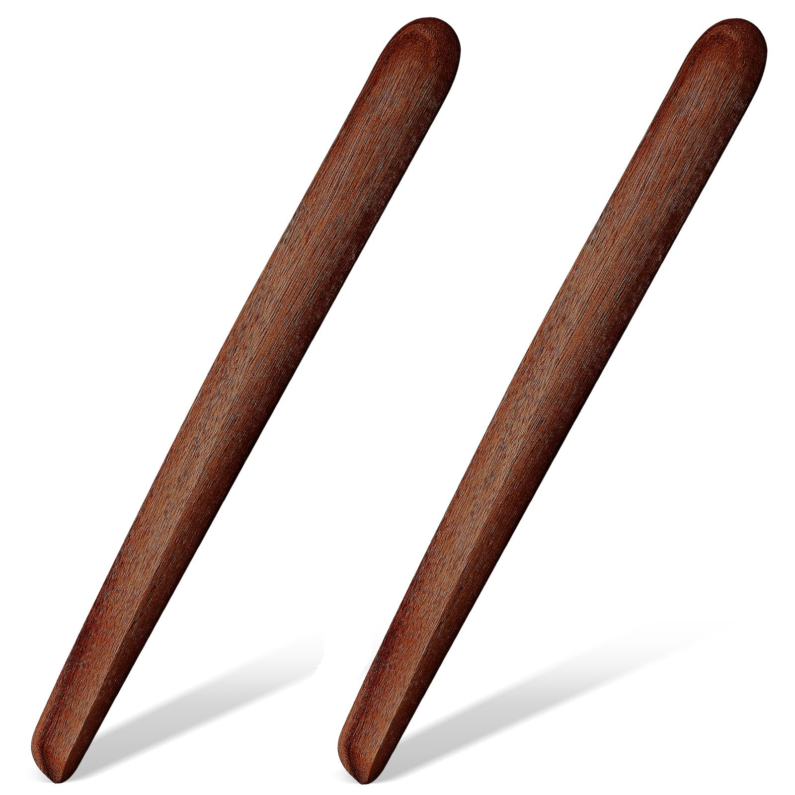 Hillban 2 Pcs 11 Inch Wooden Sourdough Bread Mixing Stir Stick Spurtle Wooden Sourdough Bread Making Tools Wooden Paddle Stirrin
