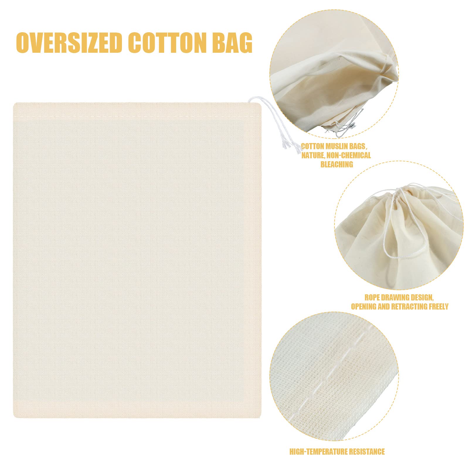 Pangda 15 Pcs Muslin Bags 8X10 Inches, Cotton Drawstring Bag Fabric Gift Pouches Bulk Sachet Reusable Grocery Bags For Jewelry P