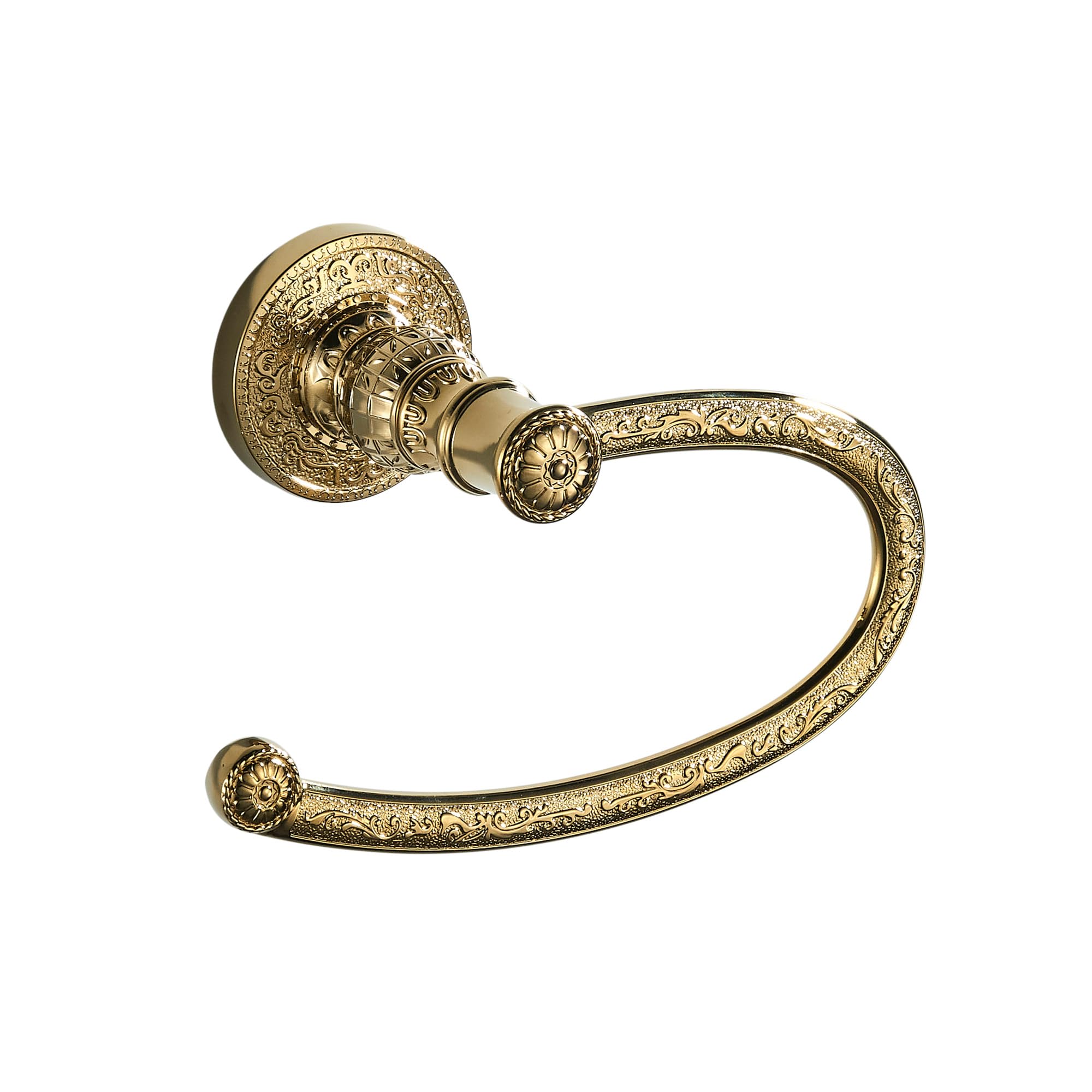 Vintage Style Gold Toilet Roll Paper Holder Retro Tissue Holder Wall Mounted Bathroom Hardware