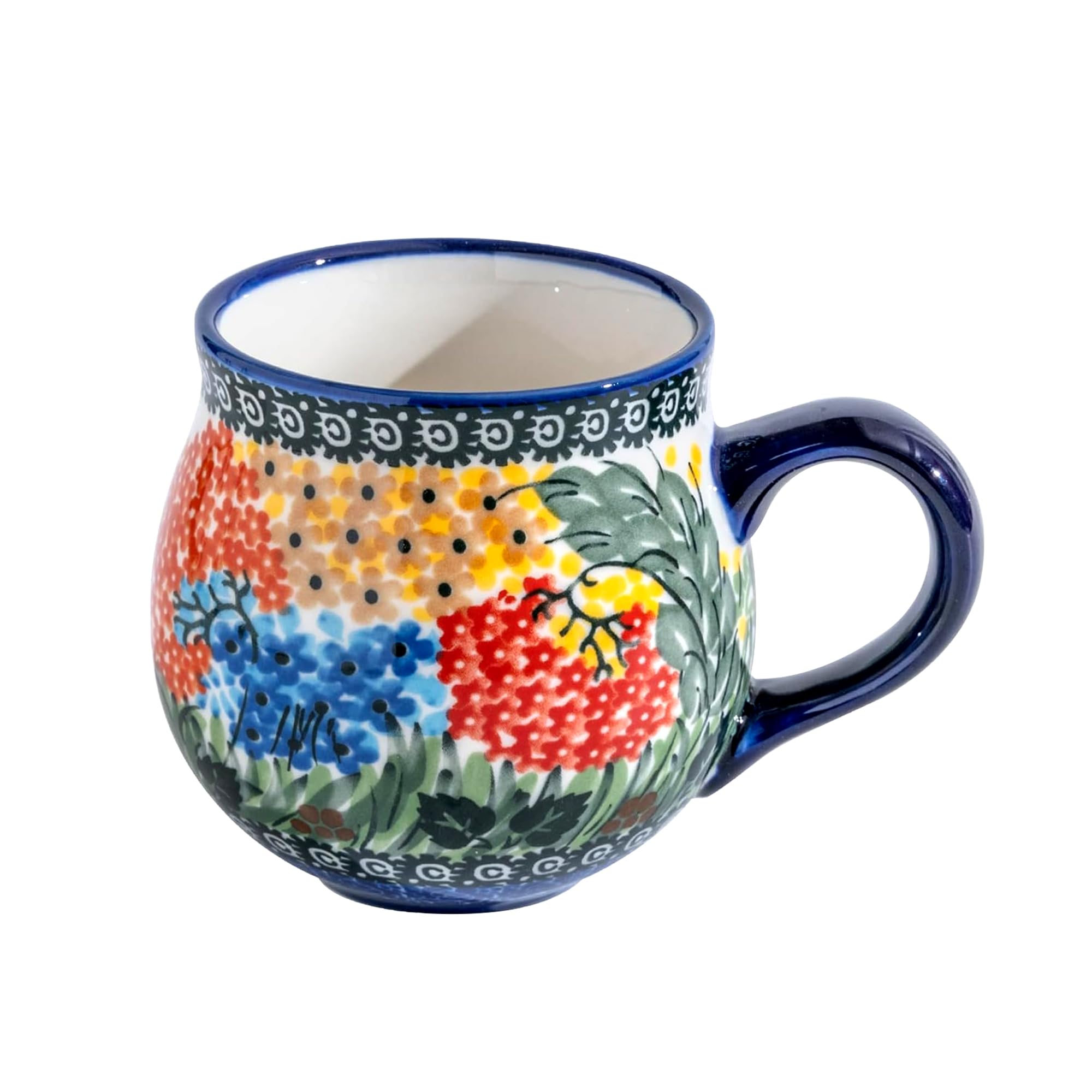 ALMA 12oz Hand Painted Spring Floral Ceramic Coffee Mug