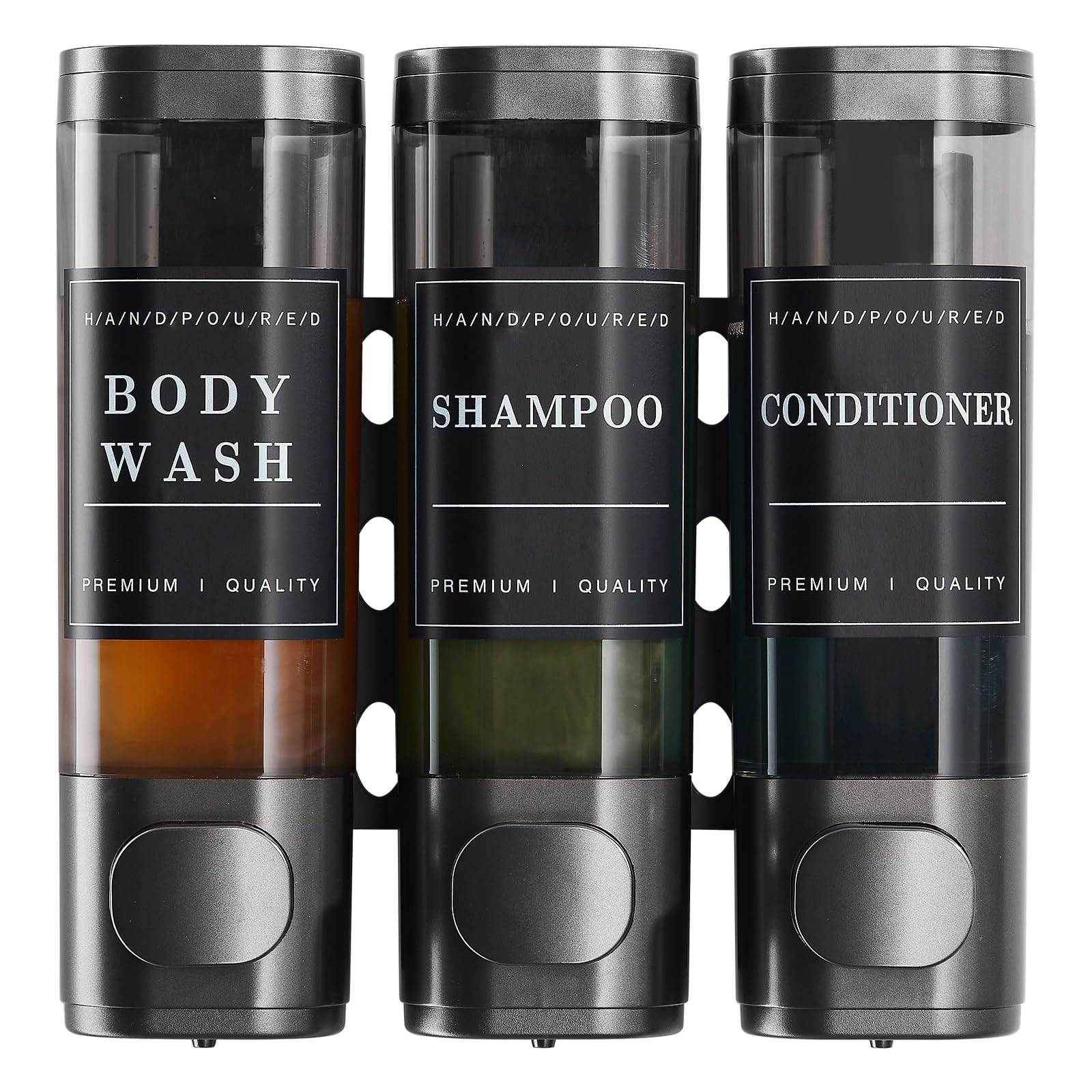 Cabo Deseado Shower Soap Dispenser Wall Mounted No Drill Shampoo Dispenser For Shower Wall Shampoo And Conditioner Dispenser Bat