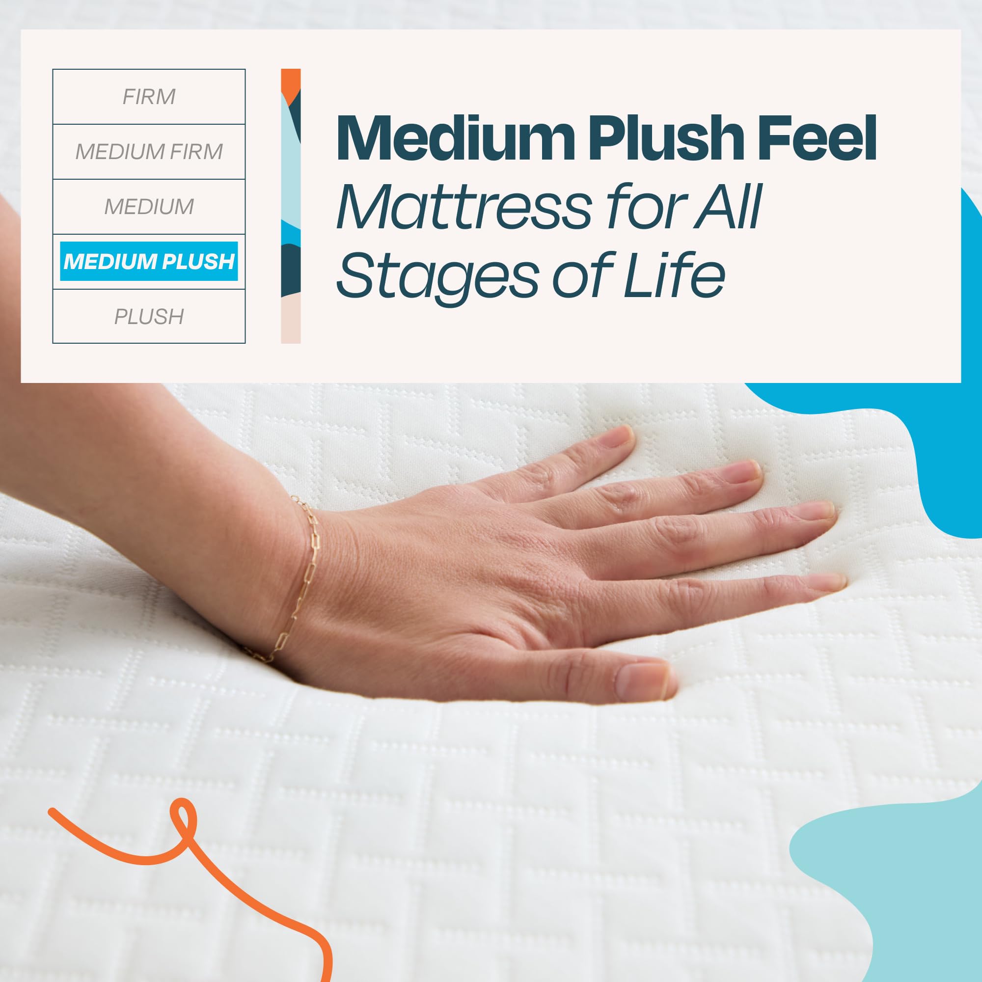 Linenspa 10 Inch Gel Infused Memory Foam Mattress - King Size - Medium Plush - Cooling Gel - Mattress in a Box - Primary or Gues