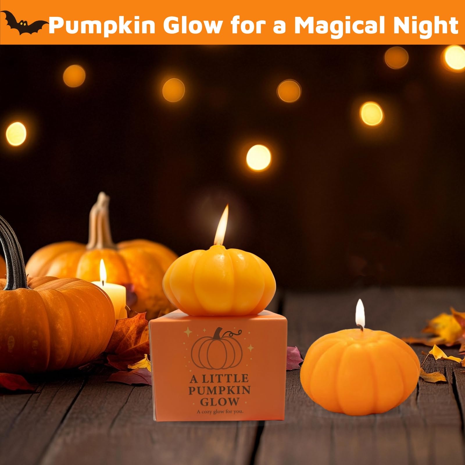 UURM Boo Basket Gift for Women, 7 Spooky Gift Set Including Glass Cup, Halloween Pumpkin Gifts for Friends Teen Girls (Pumpkin)