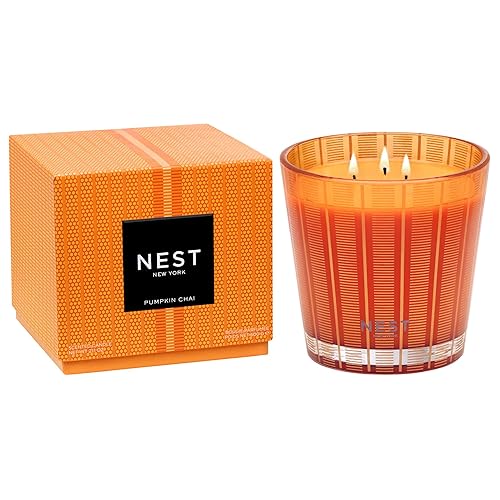 NEST Fragrances 3-Wick Candle- Pumpkin Chai , 21.1 oz - NEST03PC002
