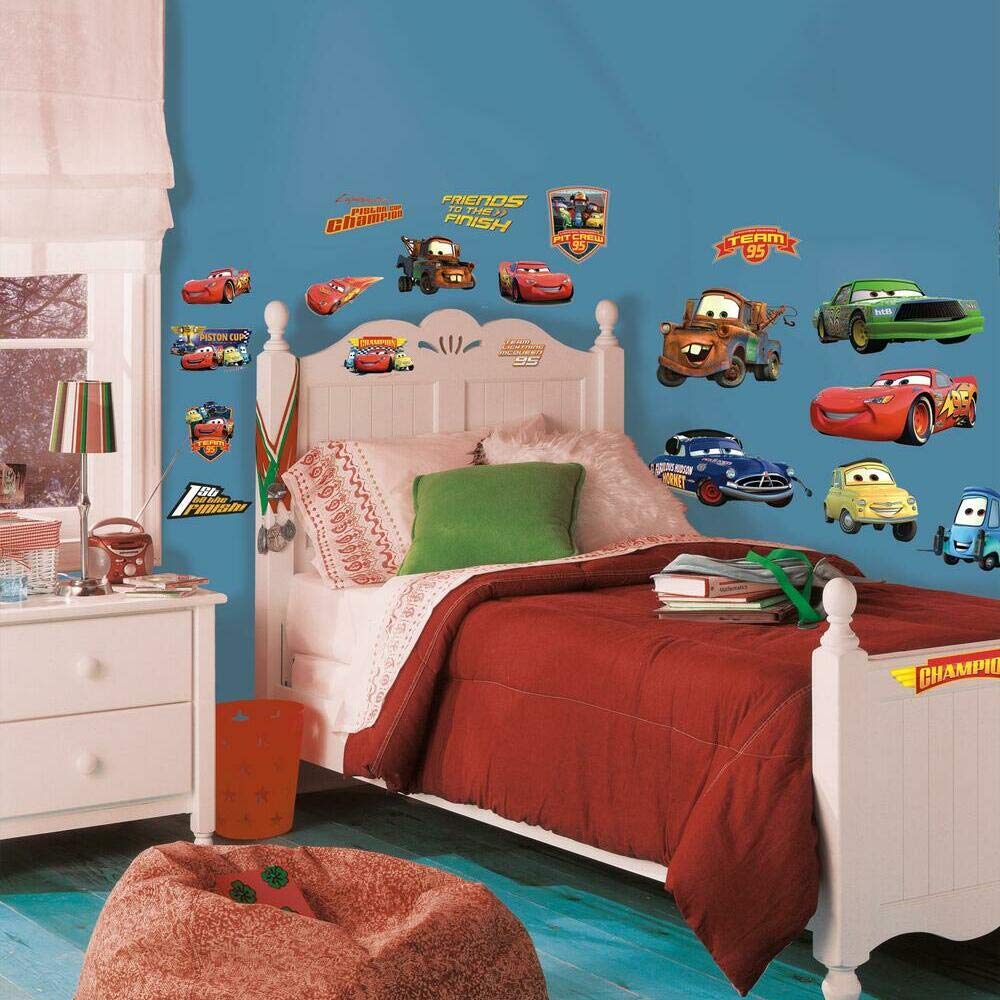 Roommates Rmk1520Scs Cup Champs Cars-Piston Peel & Stick Wall Decal