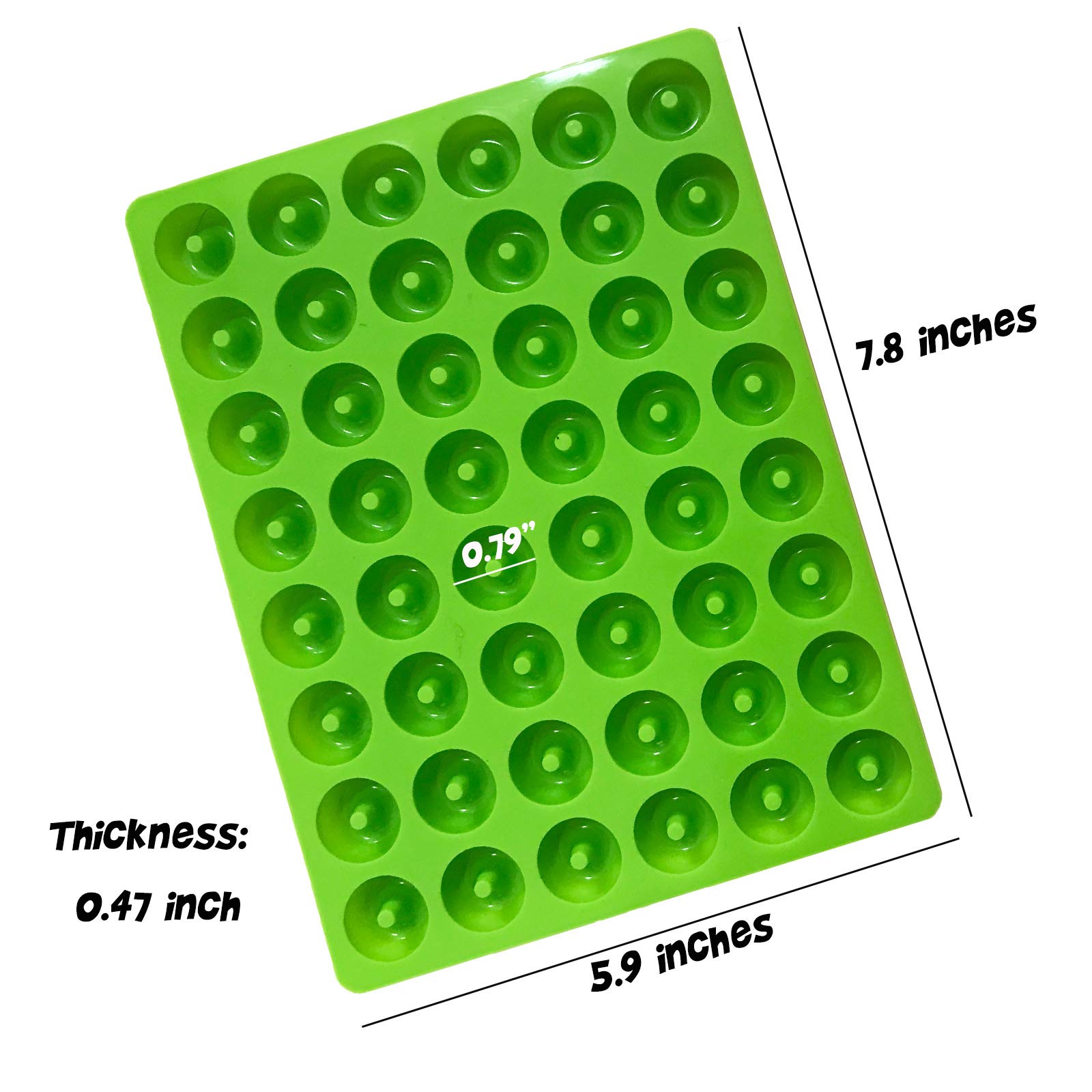 Set Of 2 Mini Donut Silicone Mold, Tunan Mini Ring Shape Trays For Making Gummy, Candy, Chocolate, Cookies, Biscuits - 48 Caviti