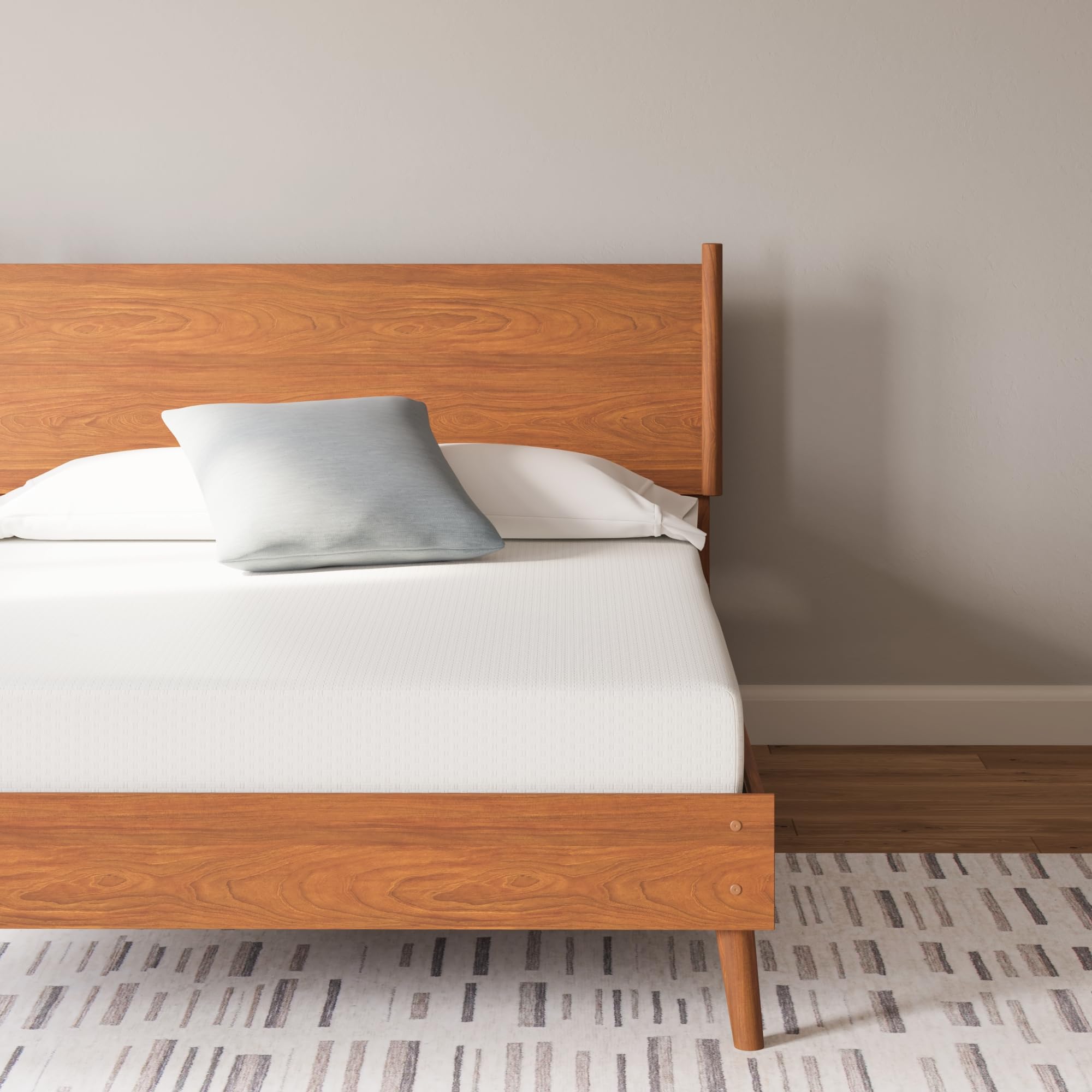 Signature Design by Ashley Queen Size Chime 8 Inch Medium Firm Memory Foam Mattress with Green Tea & Charcoal Extract