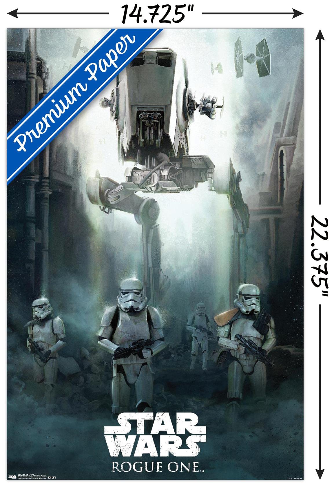 Trends International Star Wars: Rogue One - Siege Wall Poster, 14.725'' X 22.375'', Premium Unframed Version