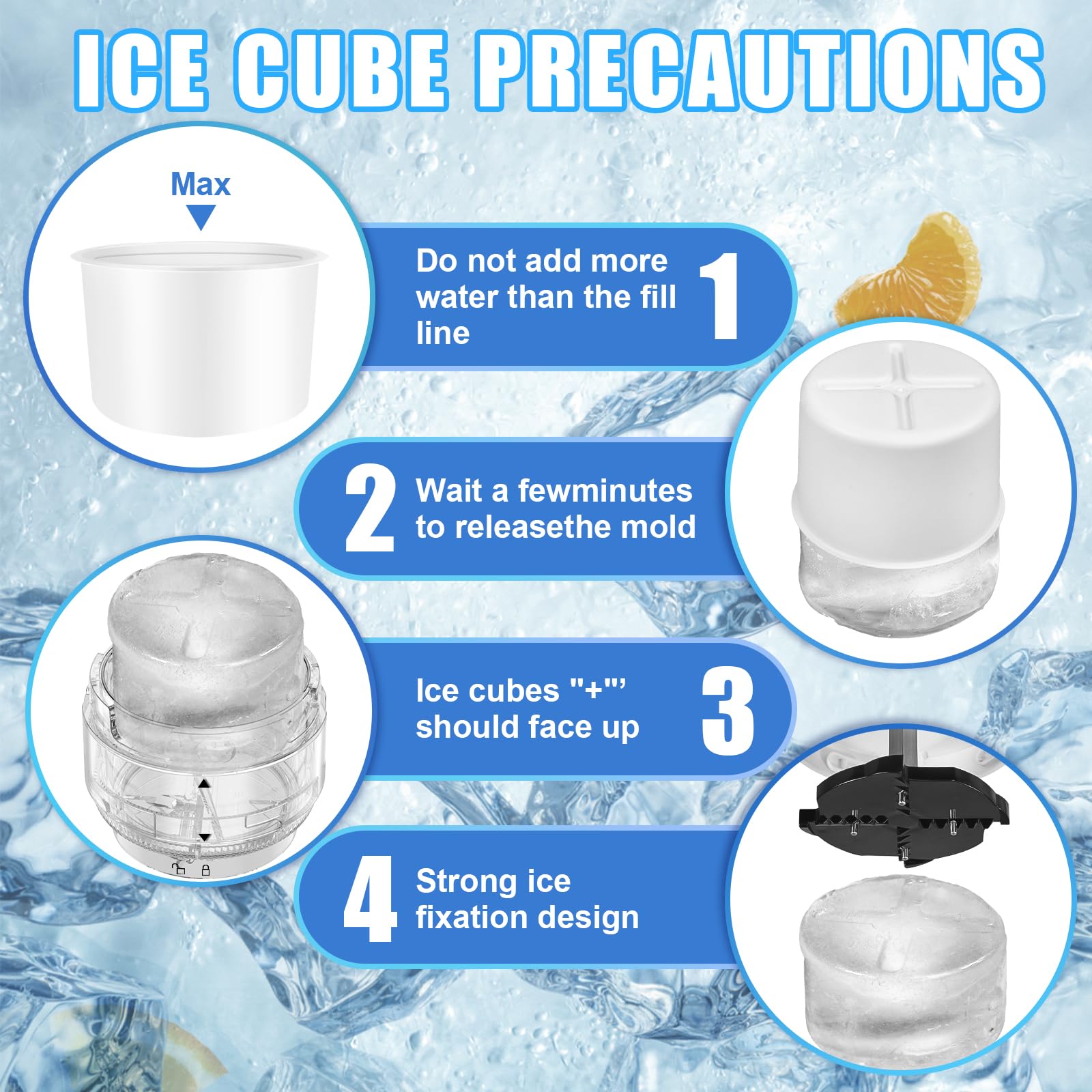 Shaved Ice Attachment For Kitchenaid Stand Mixers With 8 Ice Molds, Ice Shaver Attachment, Snow Cone Attachment/Maker With Coars