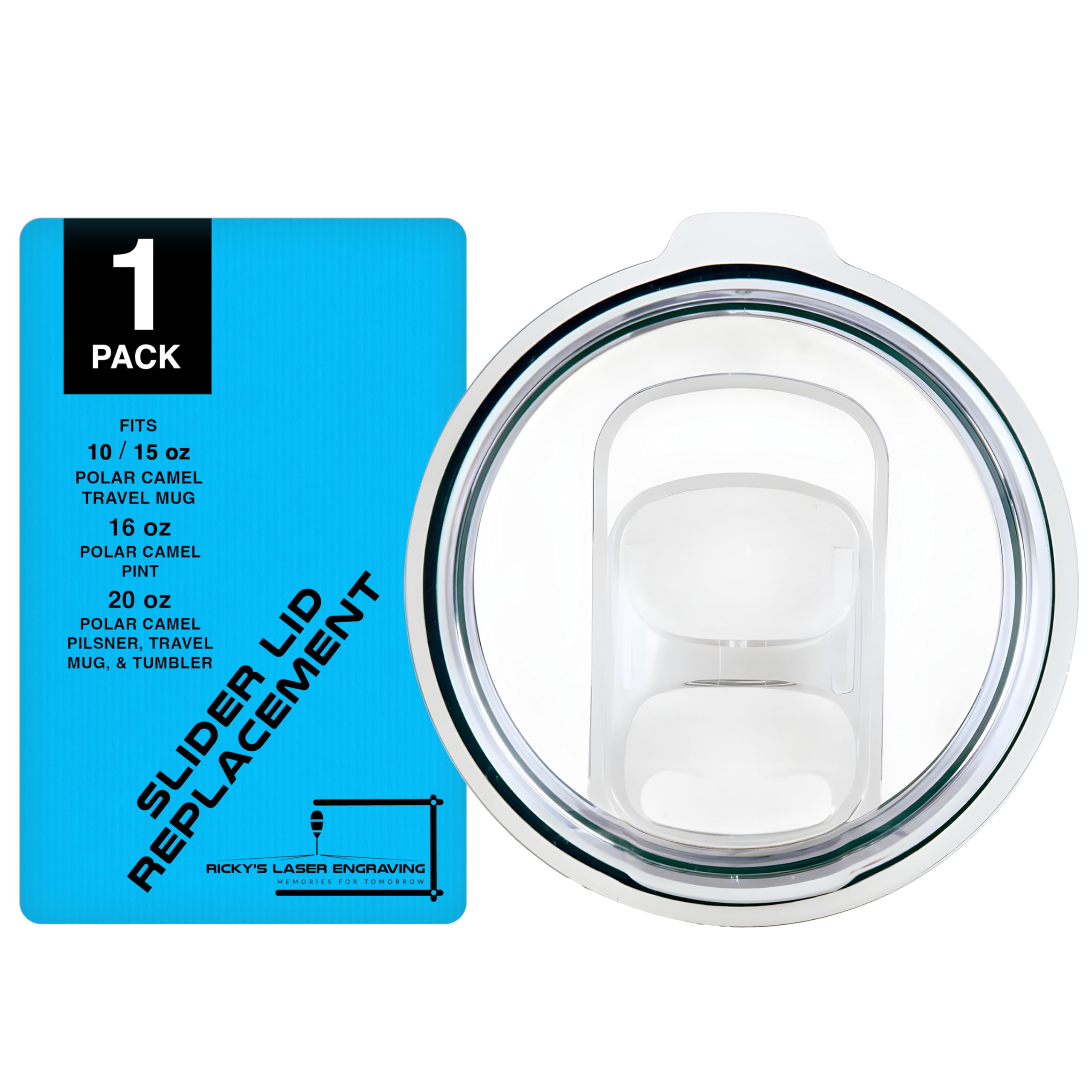 Polar Camel Replacement Lid (10, 15, 16, 20 Tumblers & 20 Oz. Pilsners, Slider Lid (1-Pack))