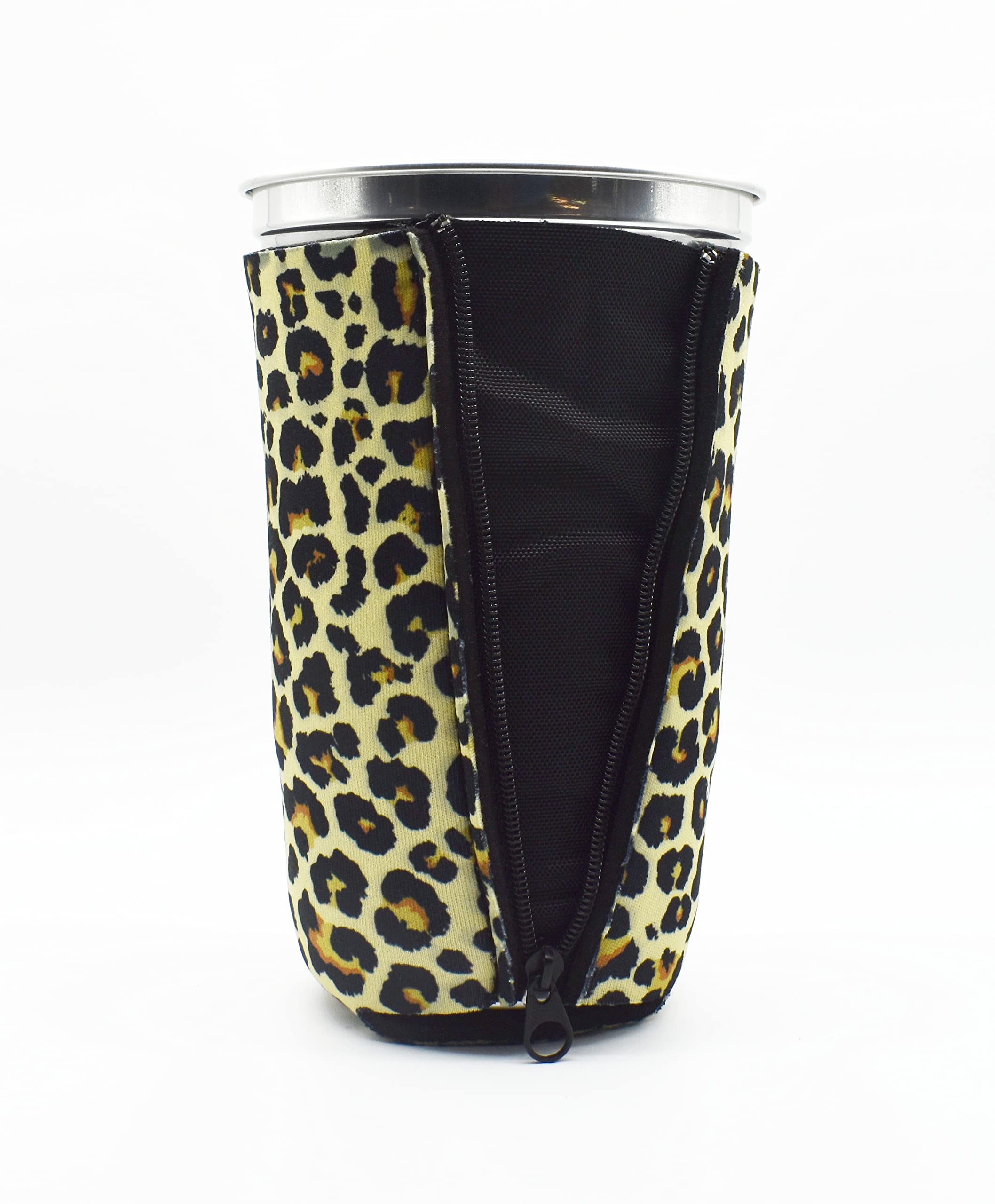 Zipsip Nonmagnet- Adjustable All-In-One Coozie With Zippers For Cans, Bottles, Slim Cans, Pint Glasses, Party Cups, Coffee - Can