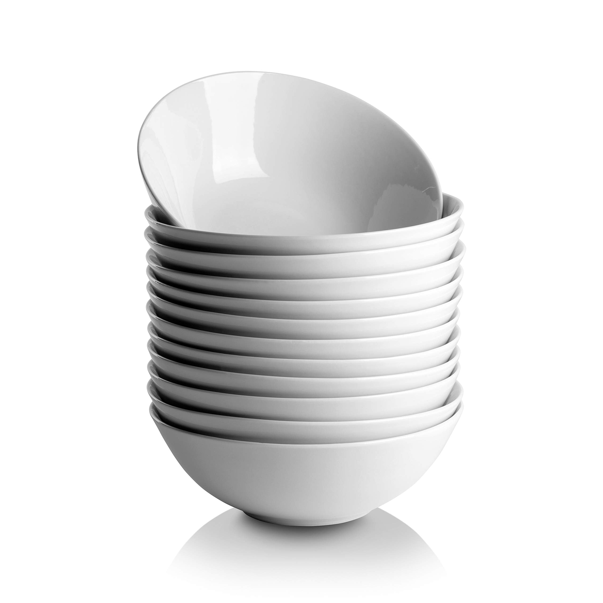 10 Strawberry Street 7 Catering Coupe Cereal Bowl, Set of 12,White