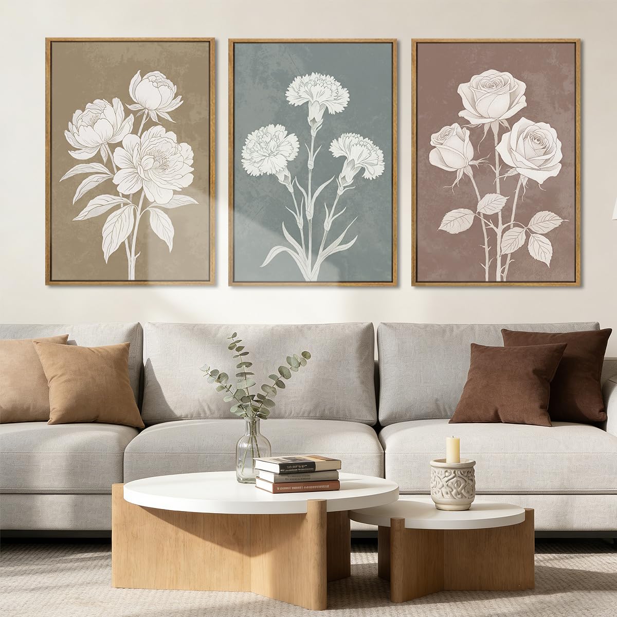 Bincue Rustic Floral Wall Art 16X24 Inches